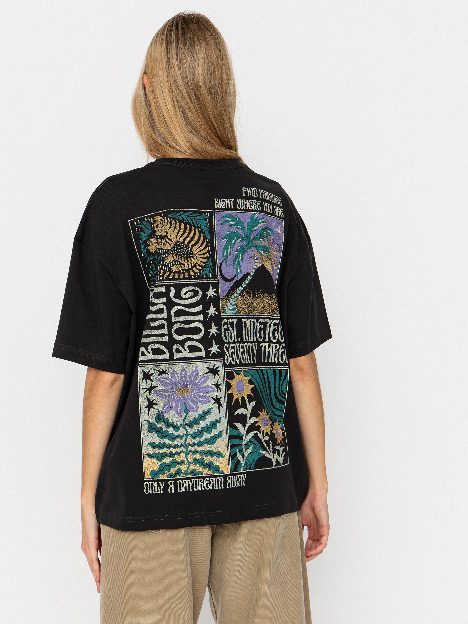 Tricou Billabong Daydream Away Wmn (off black)