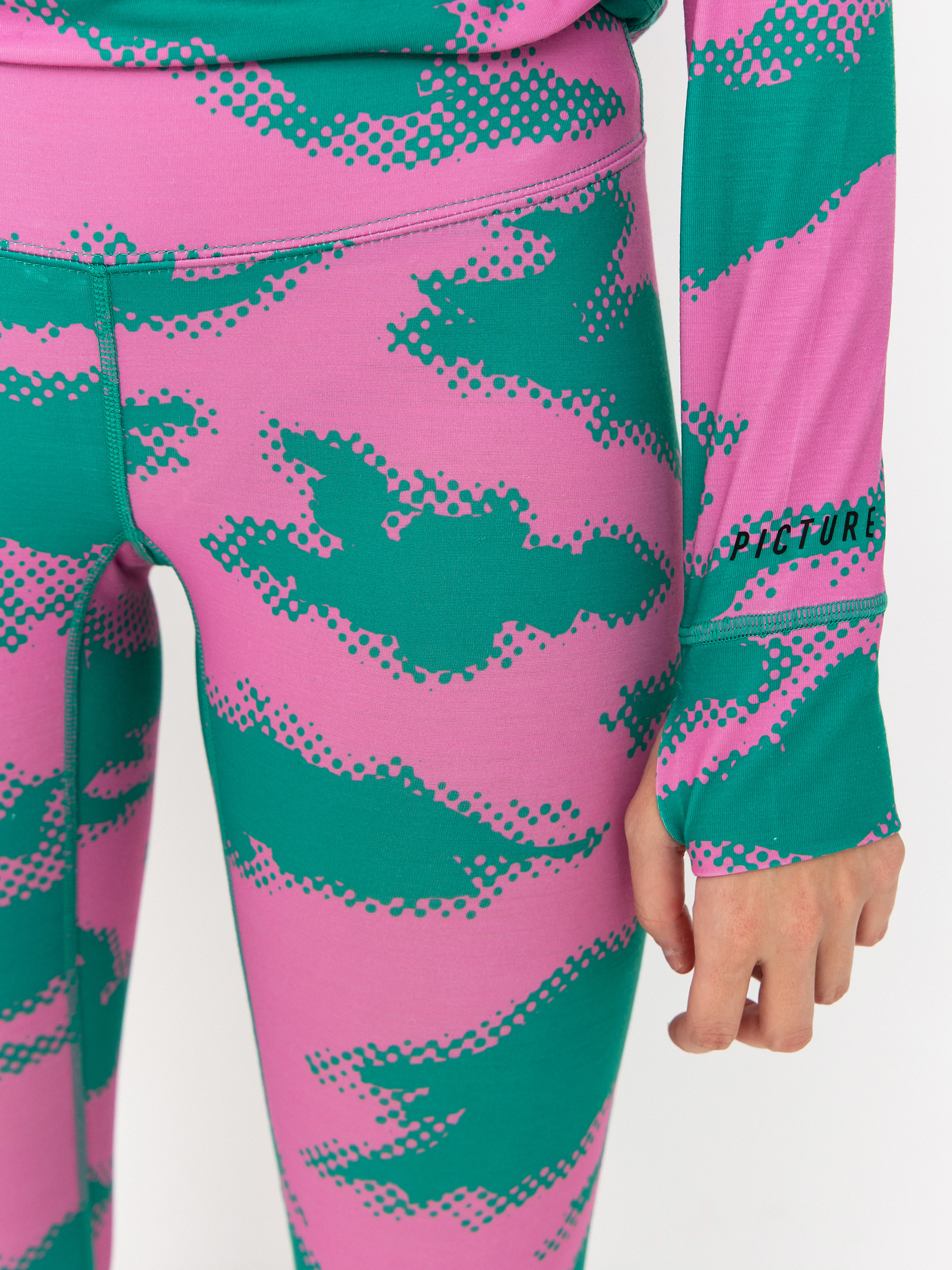 Pentru femei Colanți termici Picture Milita Printed (retro bliss print)