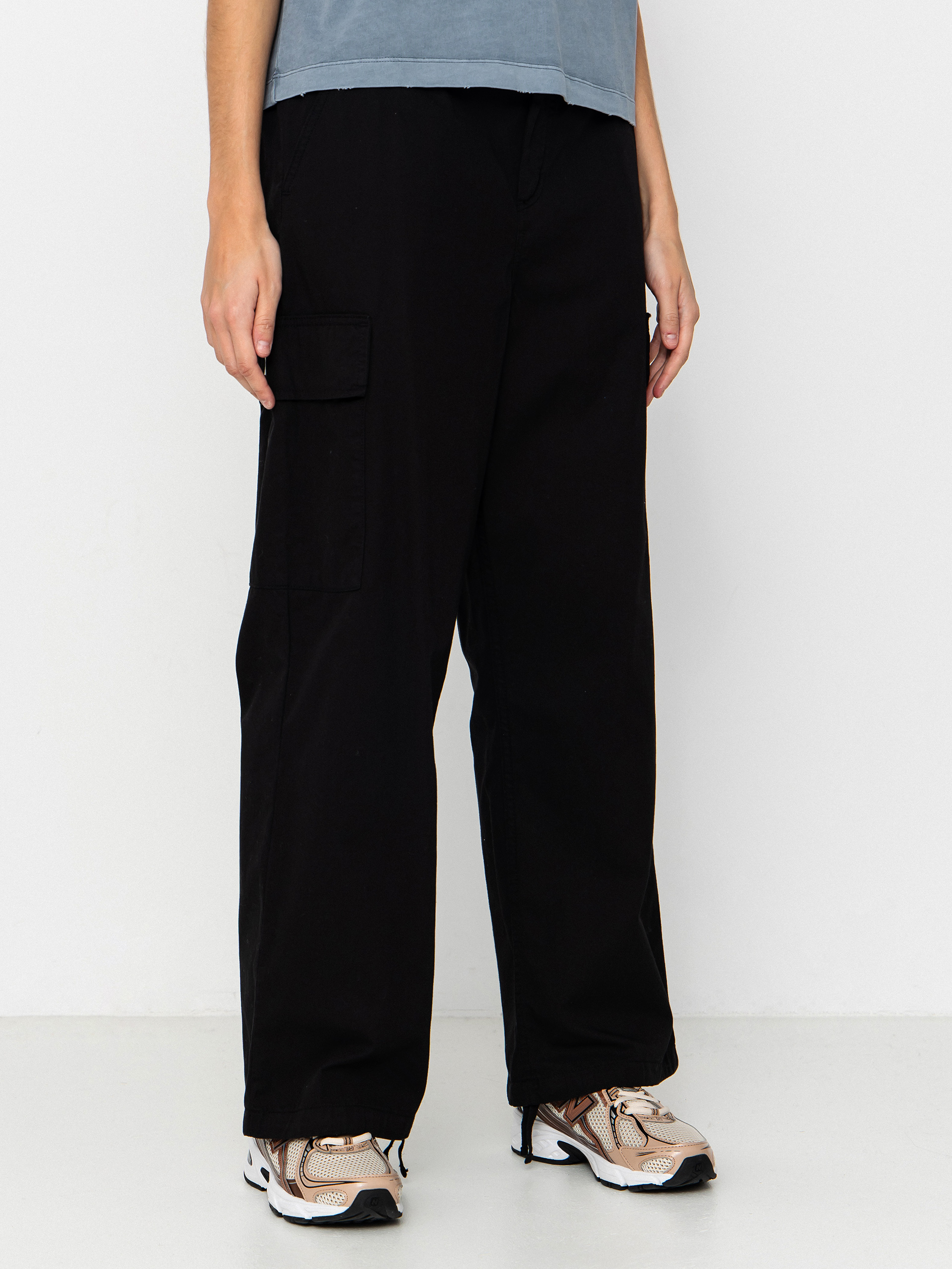 Pantaloni Carhartt WIP Kingston Wmn (black/garment dyed)