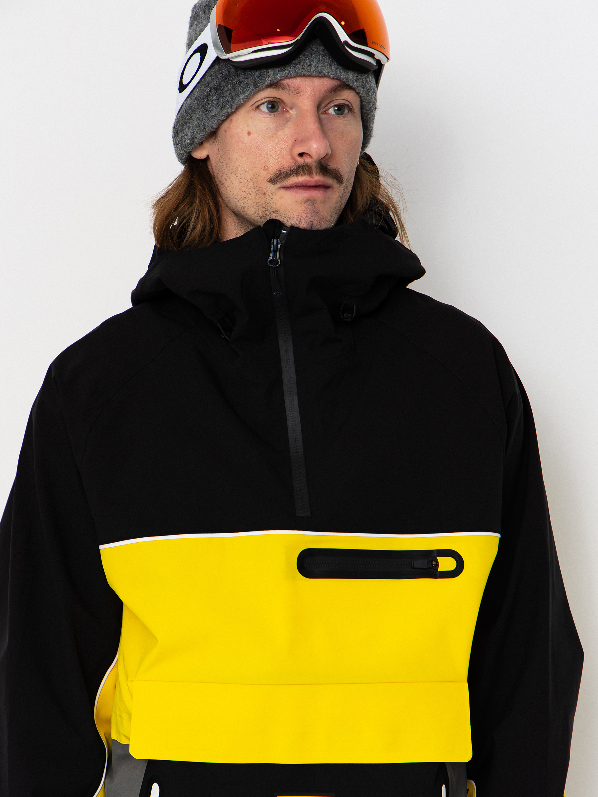 Pentru bărbați Geacă de snowboard ThirtyTwo Light Anorak (black/yellow)