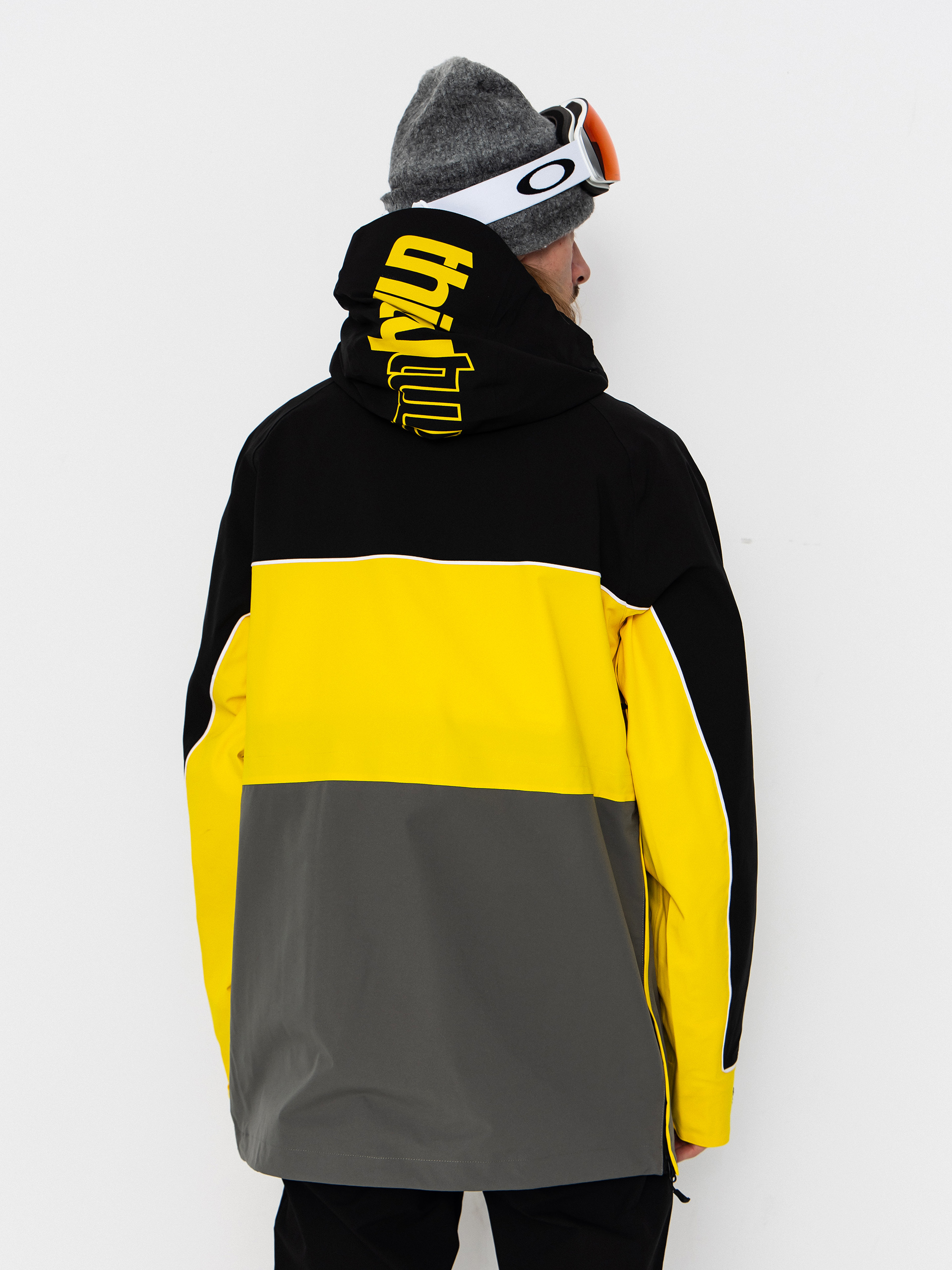 Pentru bărbați Geacă de snowboard ThirtyTwo Light Anorak (black/yellow)