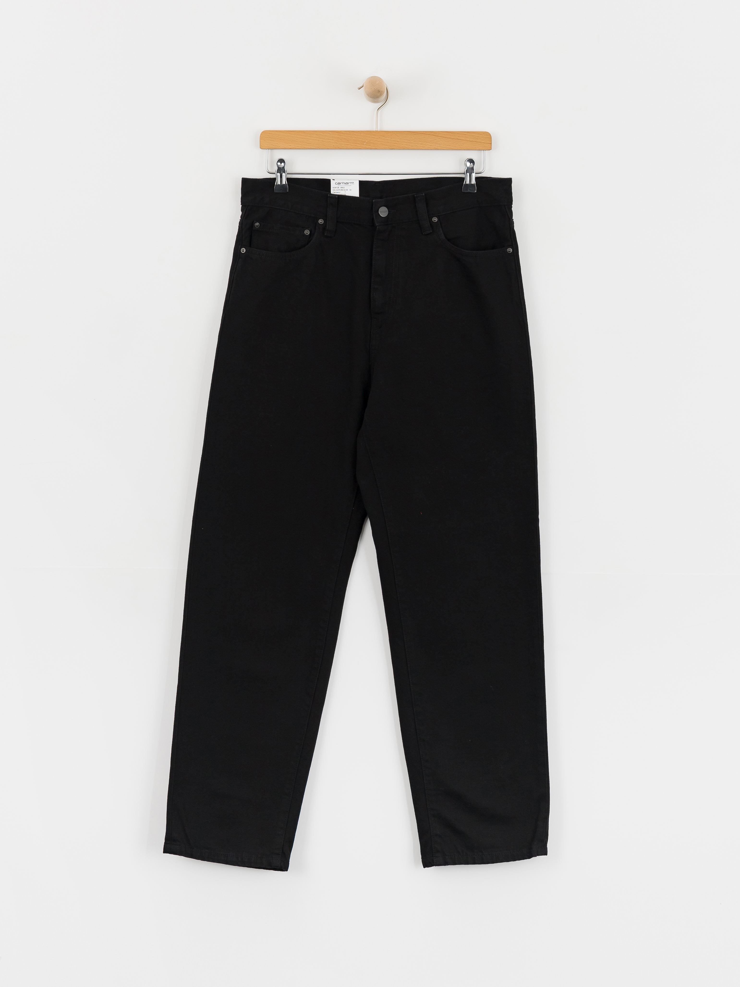 Pantaloni Carhartt WIP Aaron (black rinsed)