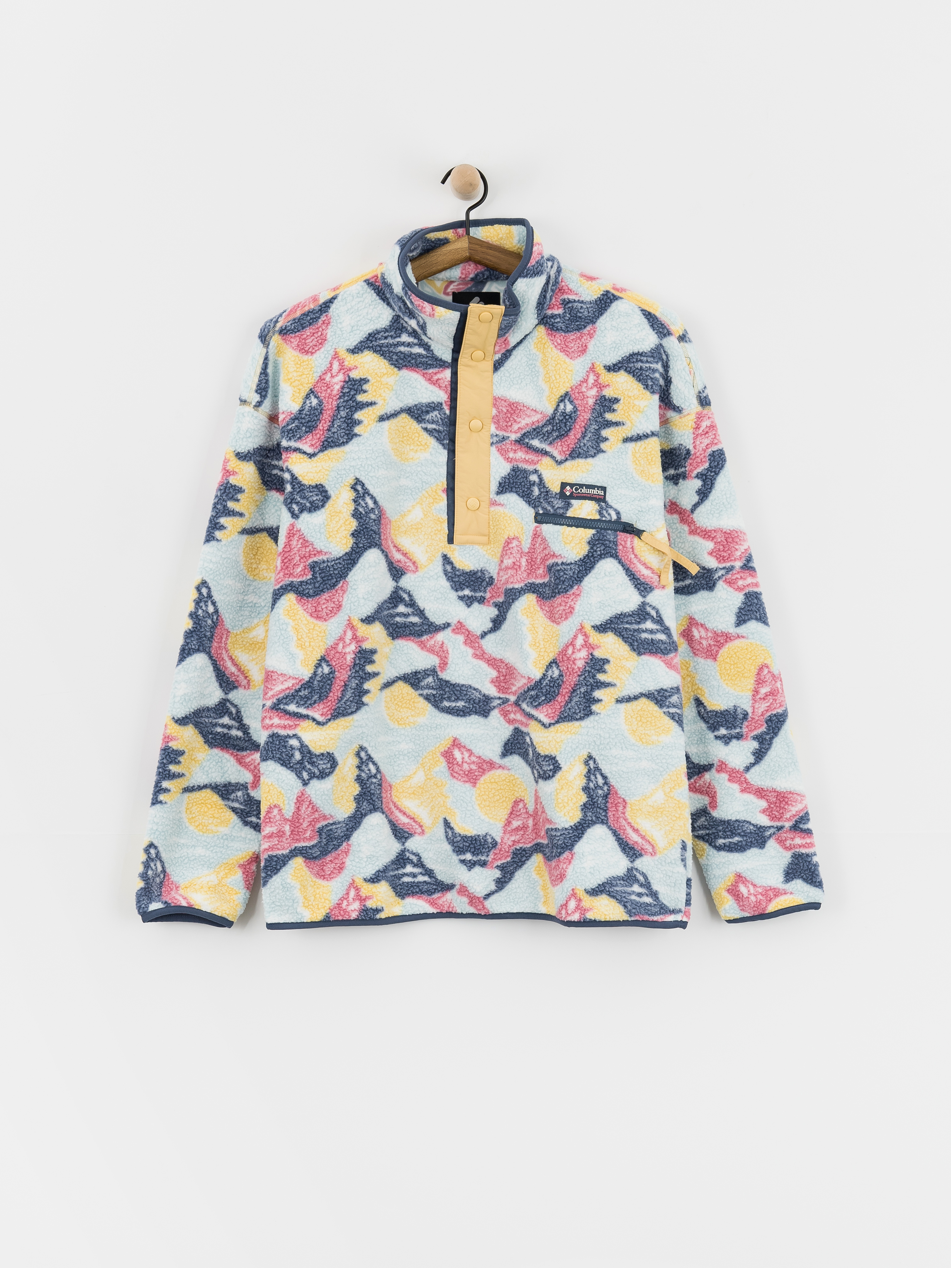 Hanorac din fleece Columbia Helvetia II Printed Half Snap