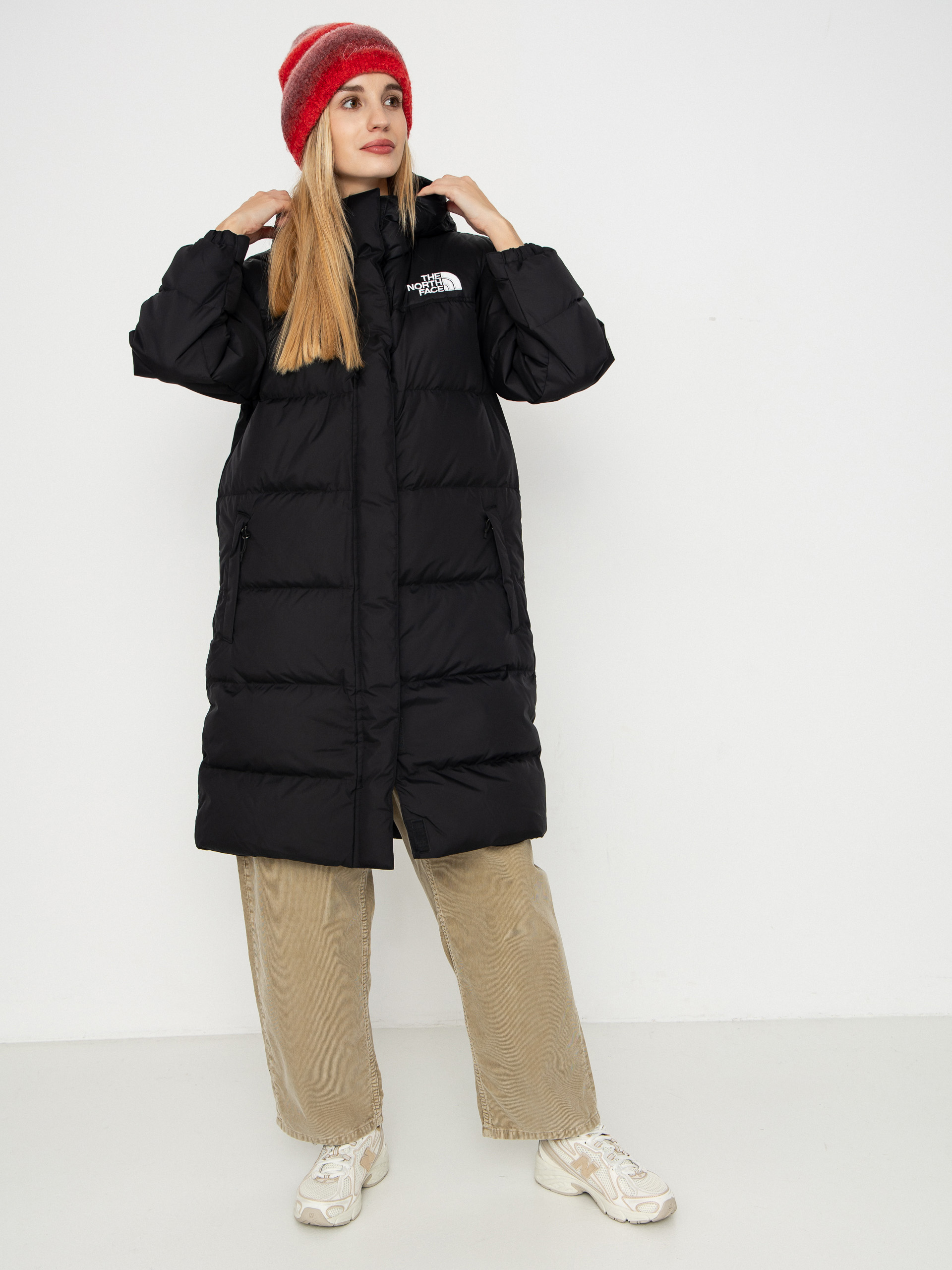 Geacă The North Face Nuptse Parka Wmn (tnf black/npf/r)