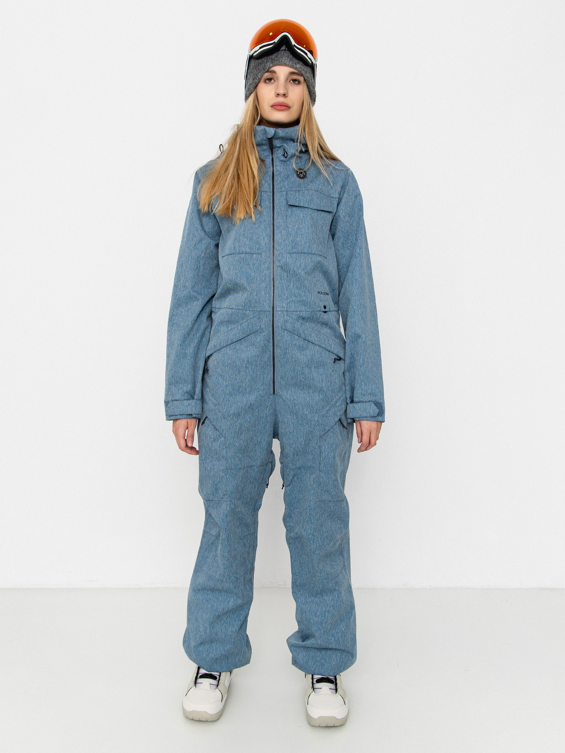 Pentru femei Costum schi Volcom Shiloh Snow Suit (denim)