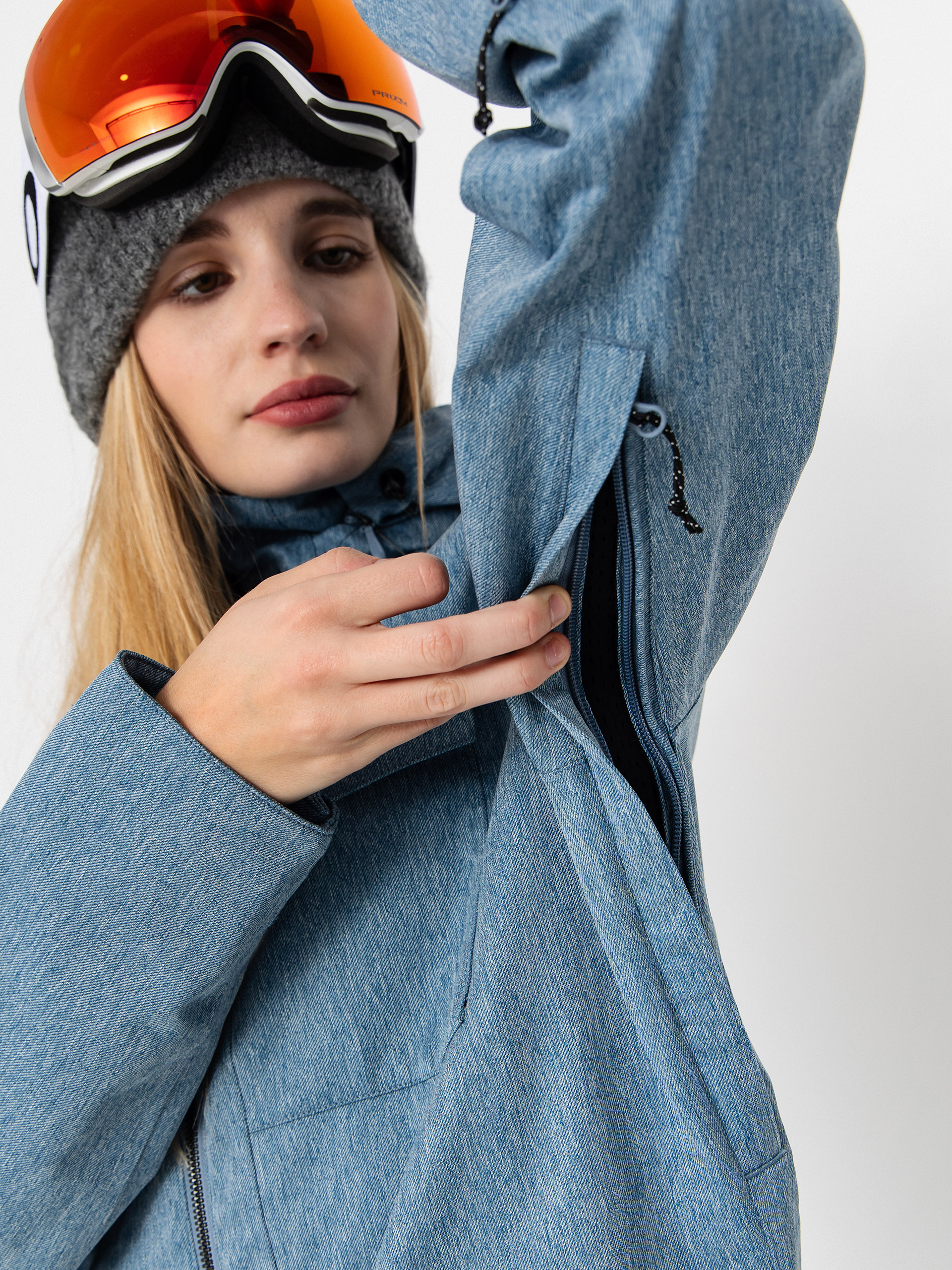 Pentru femei Costum schi Volcom Shiloh Snow Suit (denim)