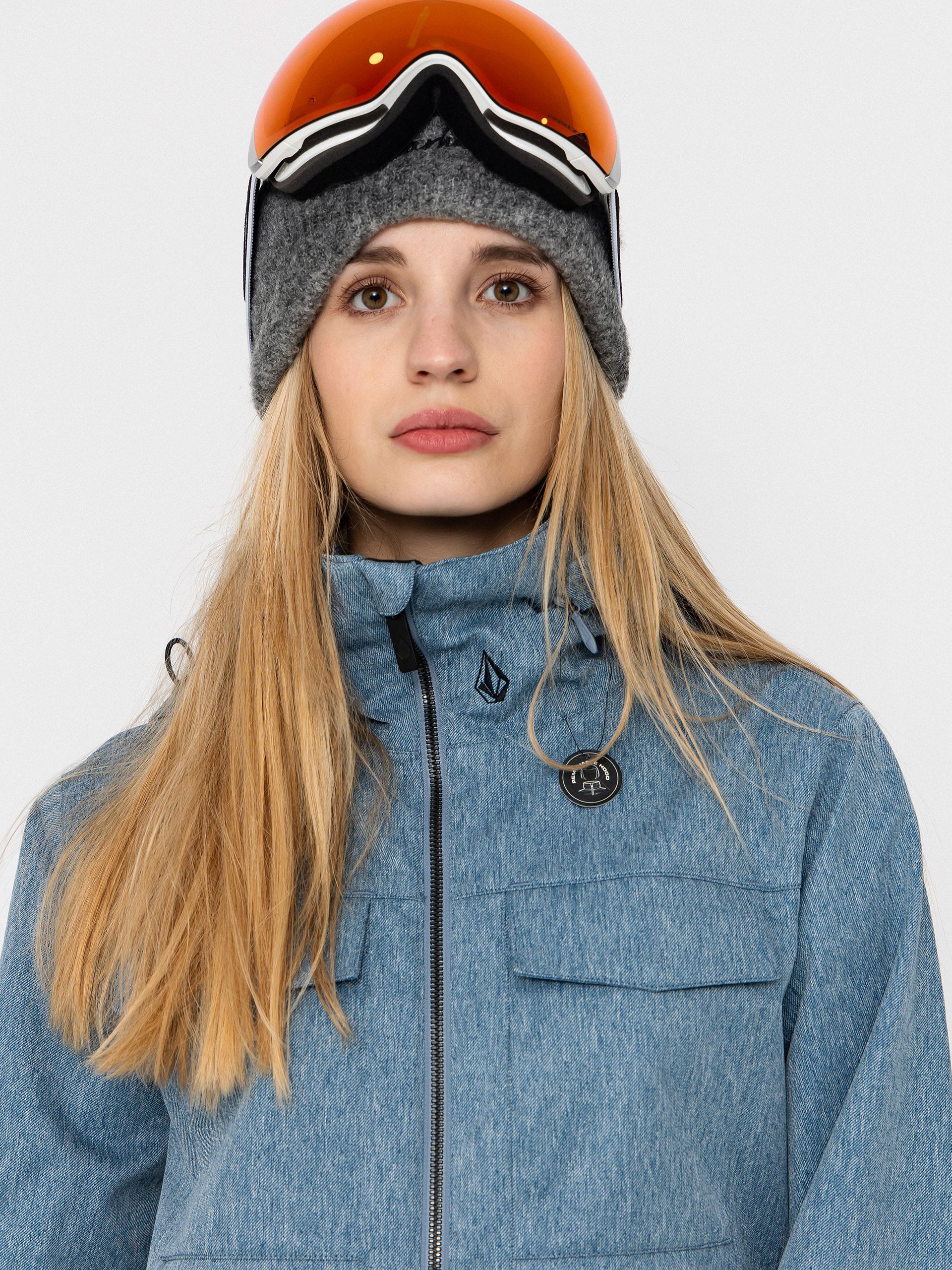 Pentru femei Costum schi Volcom Shiloh Snow Suit (denim)