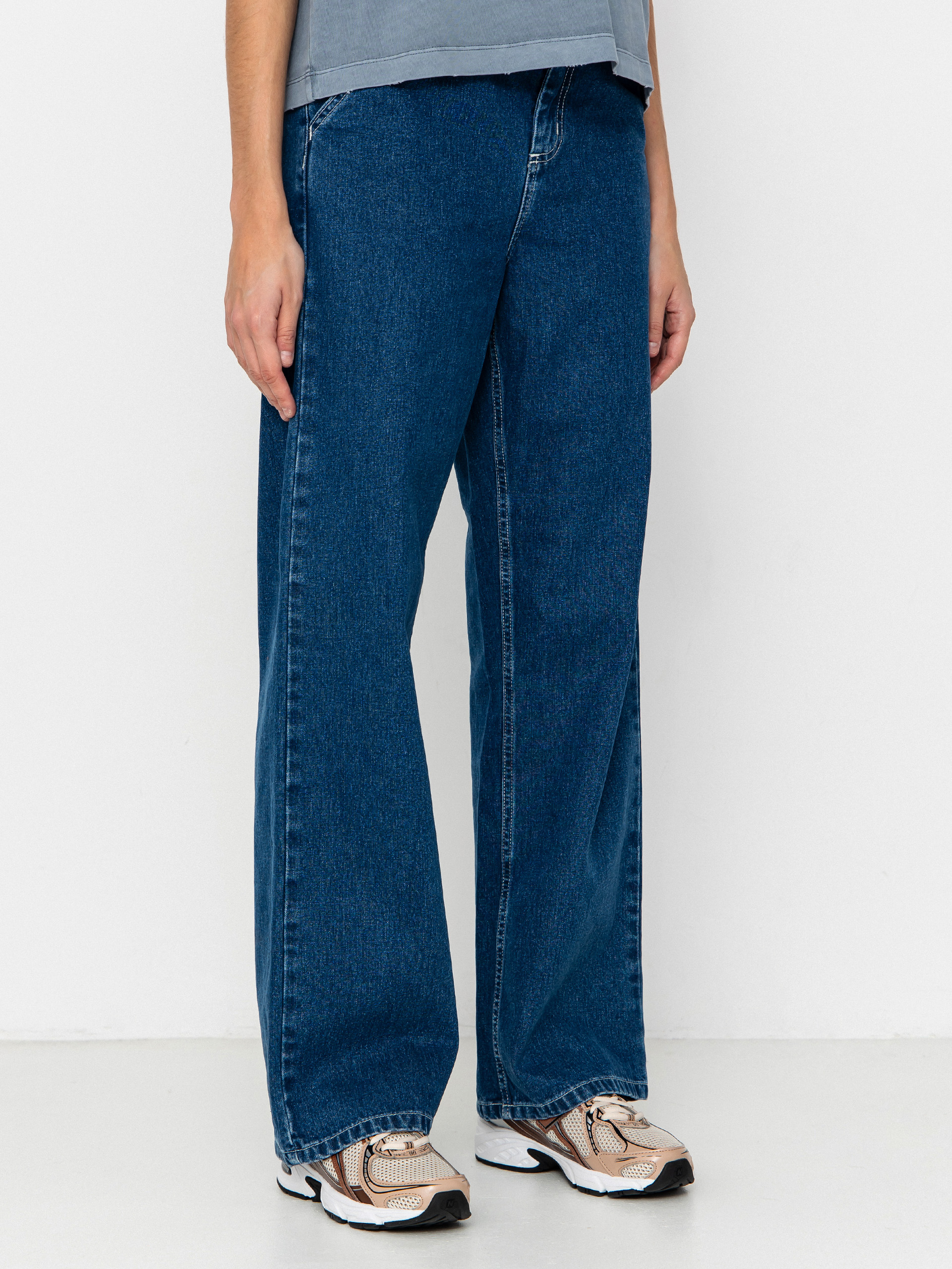 Pantaloni Carhartt WIP Simple Wmn (blue)