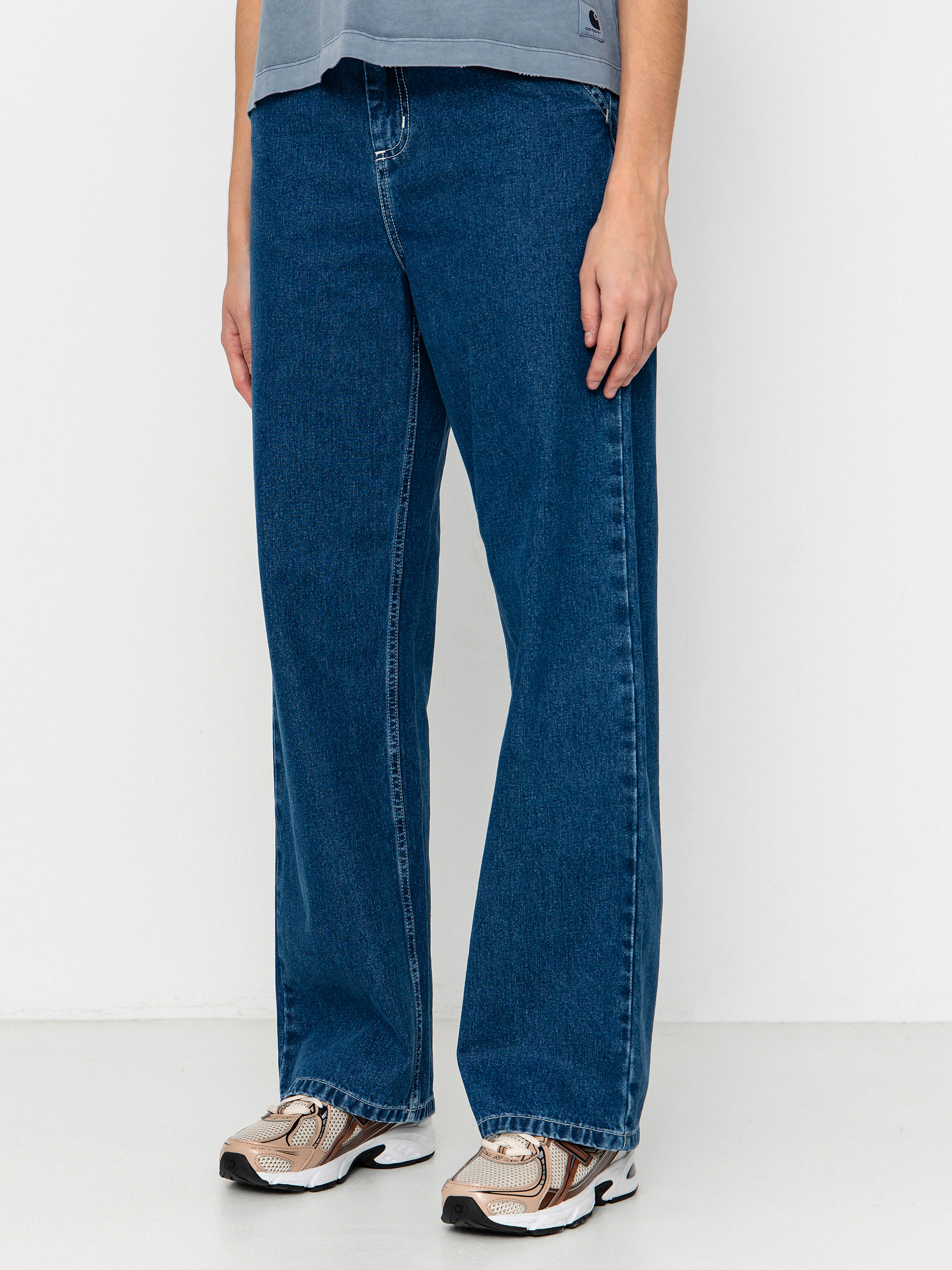 Pantaloni Carhartt WIP Simple Wmn (blue)