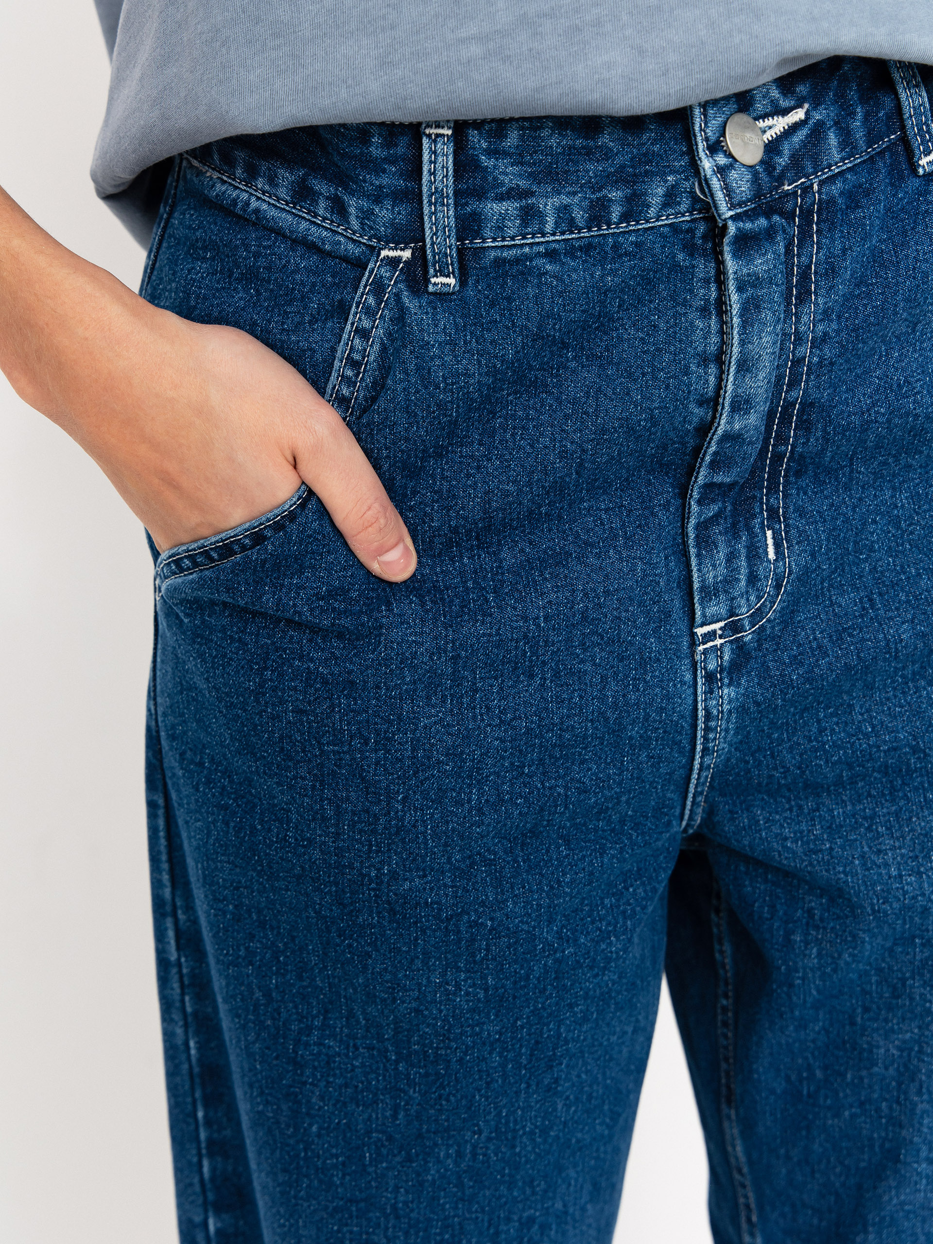 Pantaloni Carhartt WIP Simple Wmn (blue)