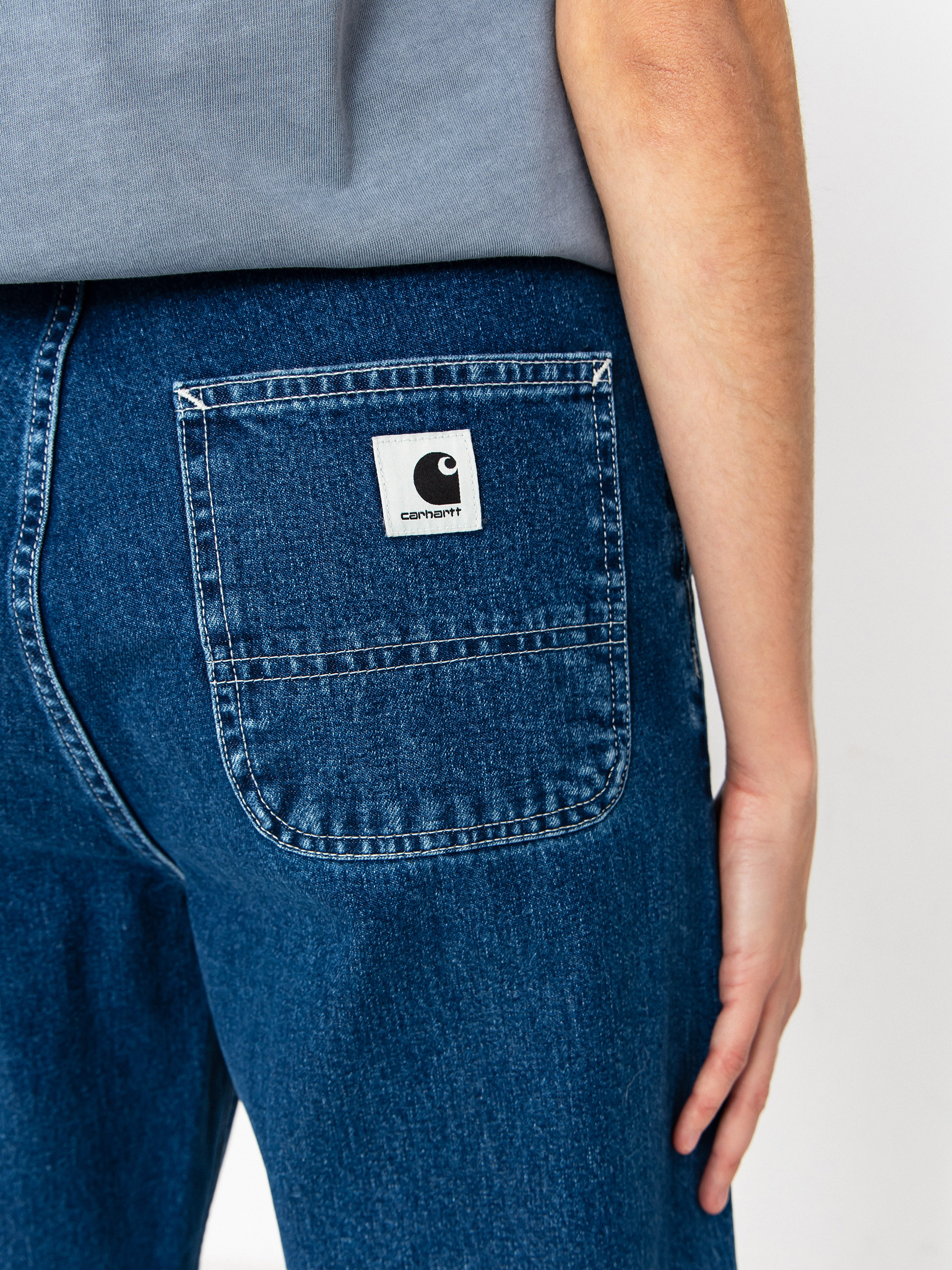 Pantaloni Carhartt WIP Simple Wmn (blue)
