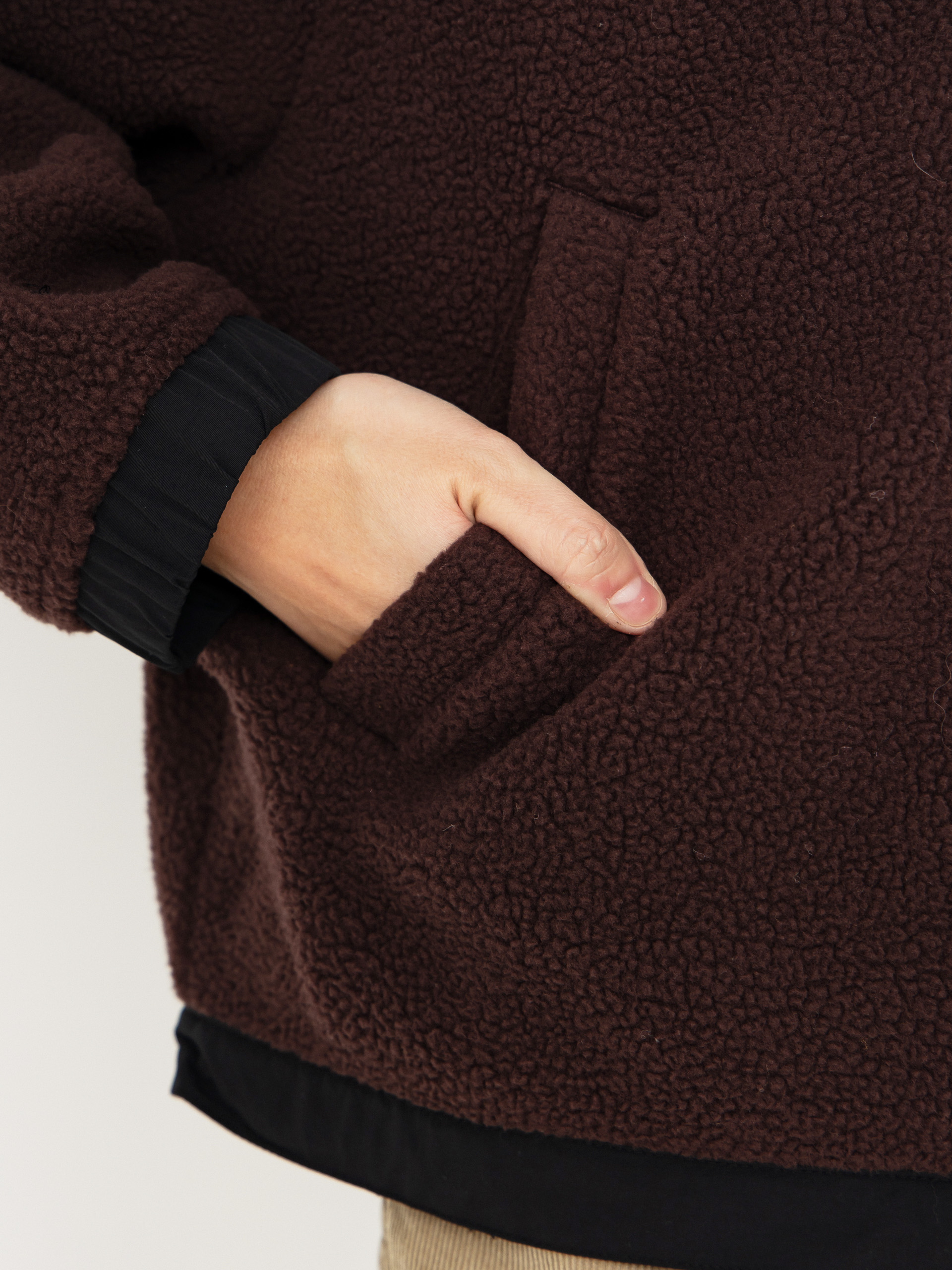 Pentru femei Hanorac din fleece Carhartt WIP Helix (palisander/black)