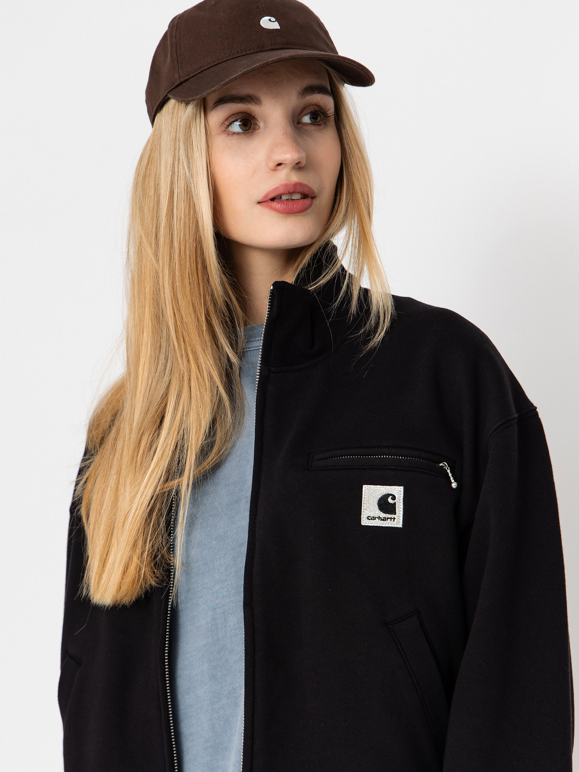 Geacă Carhartt WIP Detroit Wmn (black/stone washed)