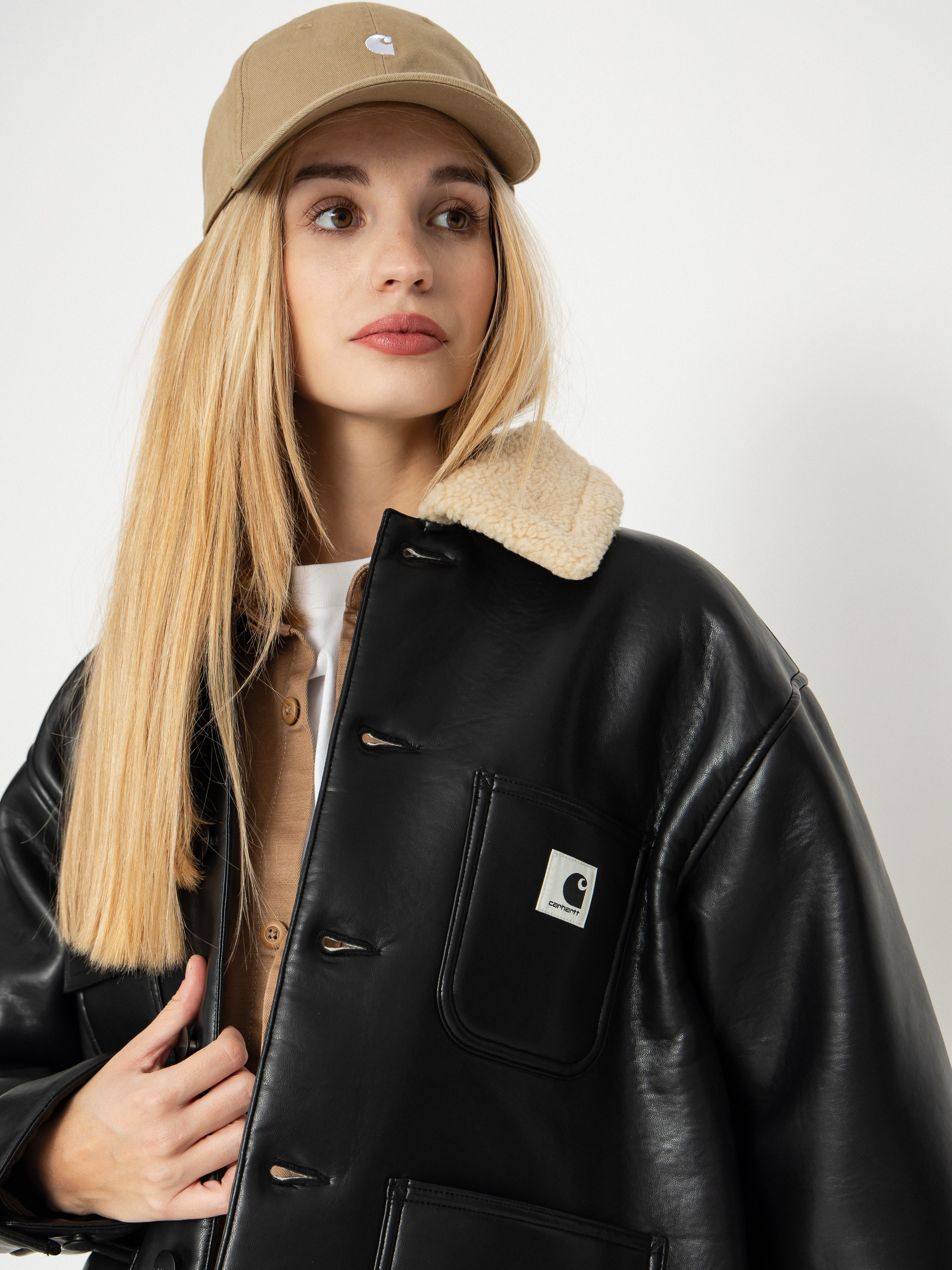 Geacă Carhartt WIP Shepton OG Michigan Coat Wmn (black/natural)