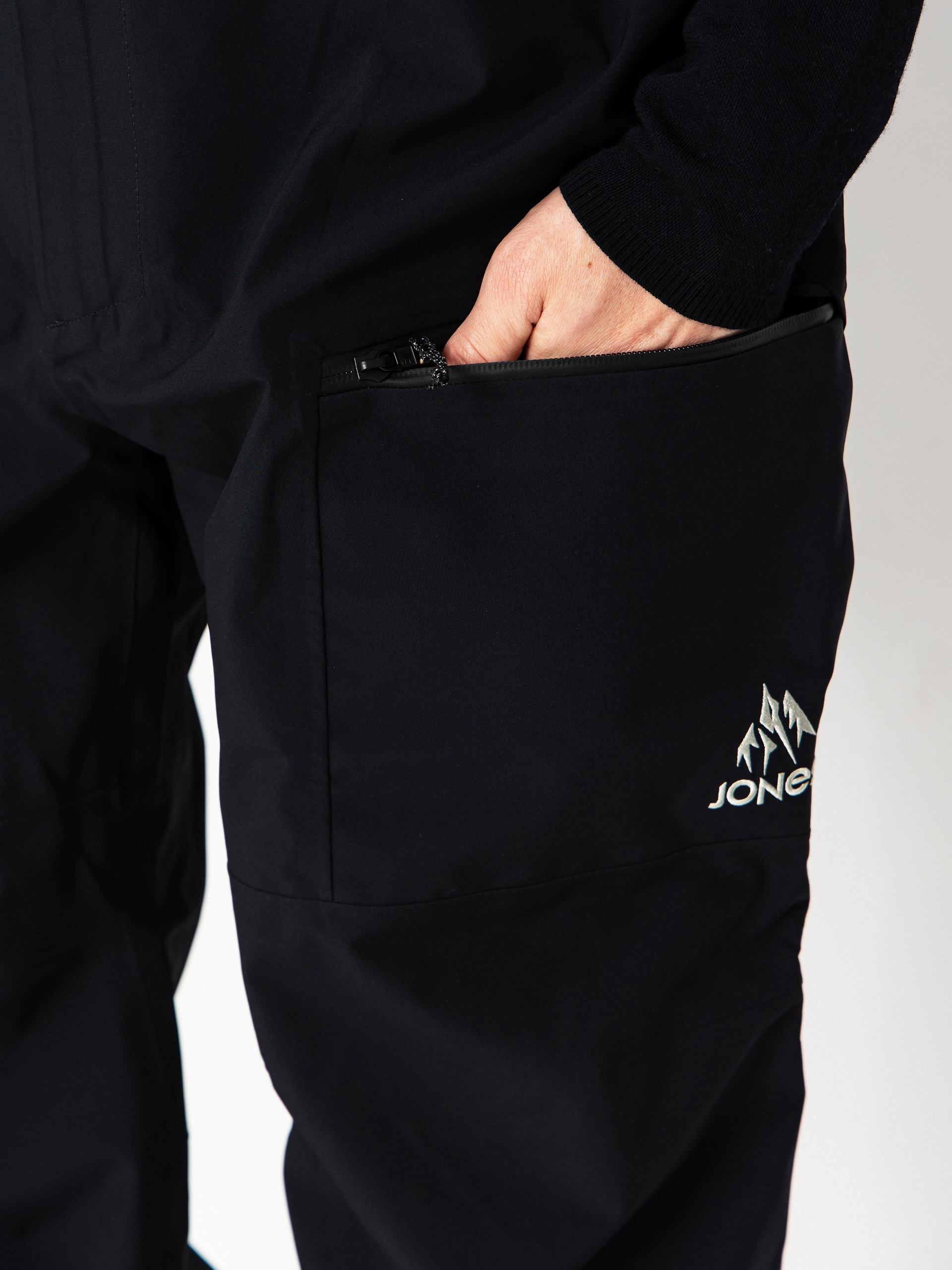 Pentru bărbați Pantaloni pentru snowboard Jones Snowboards Shralpinist Str Rec Bib (stealth black)