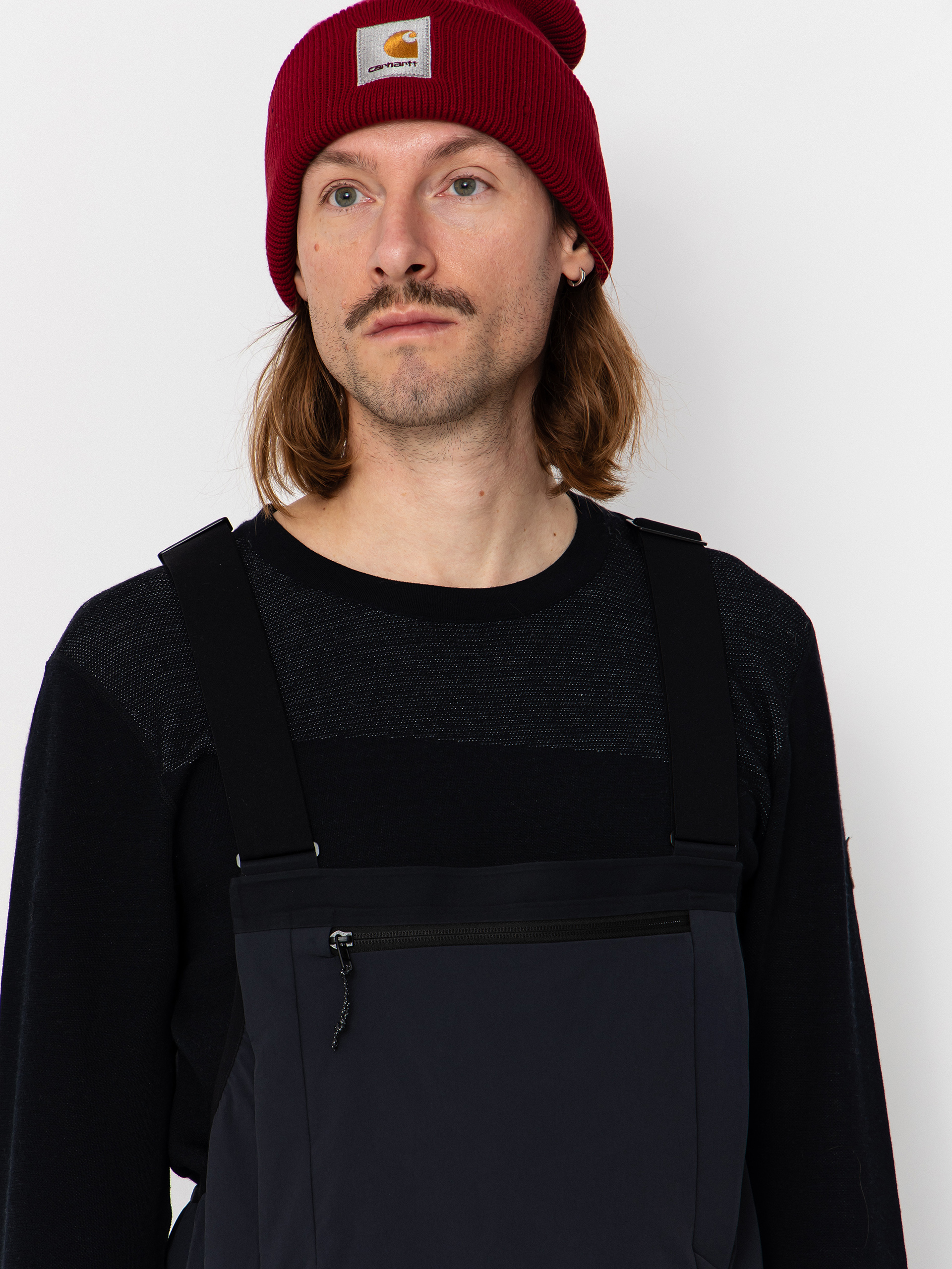 Pentru bărbați Pantaloni pentru snowboard Jones Snowboards Shralpinist Str Rec Bib (stealth black)