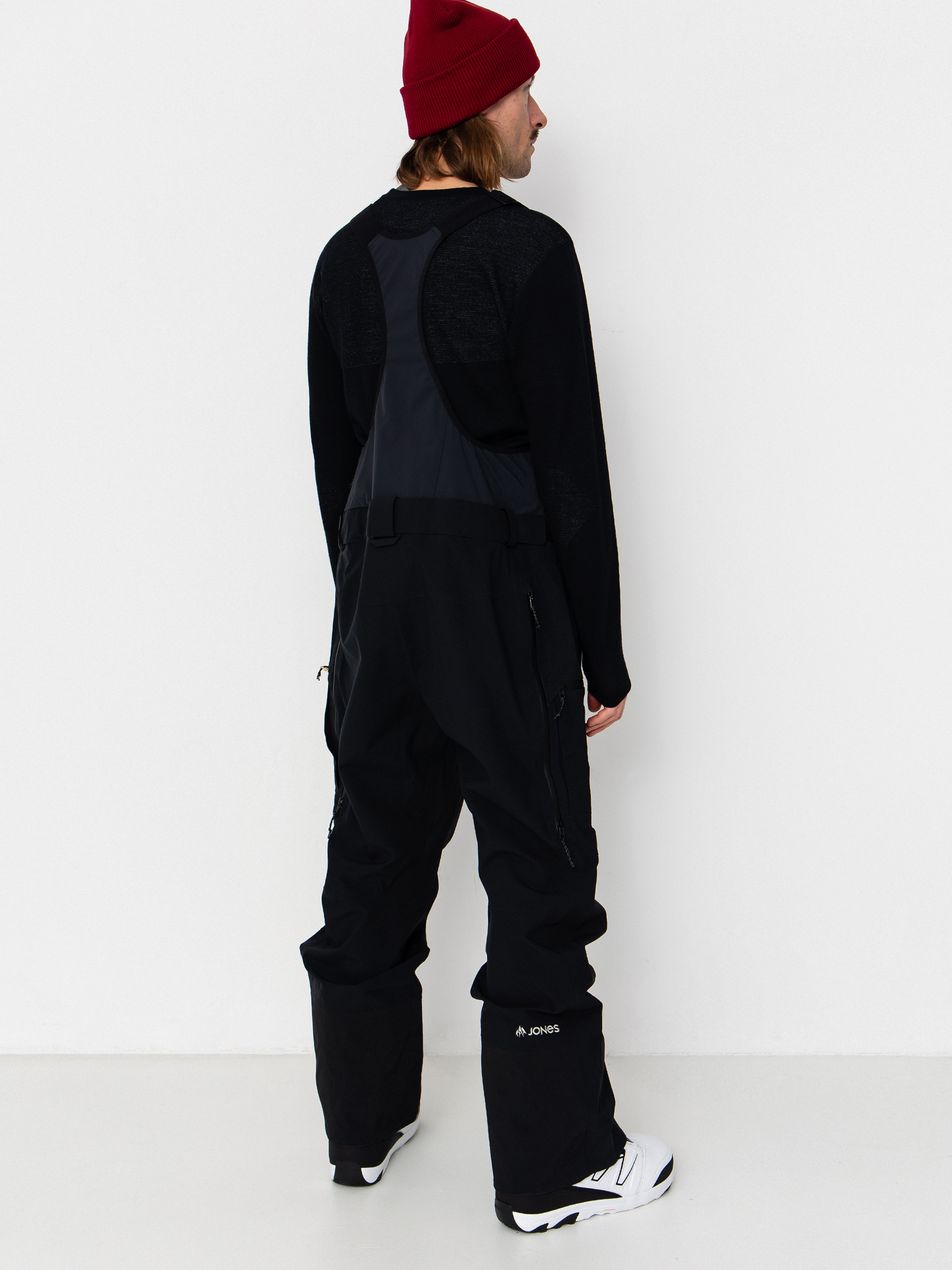 Pentru bărbați Pantaloni pentru snowboard Jones Snowboards Shralpinist Str Rec Bib (stealth black)