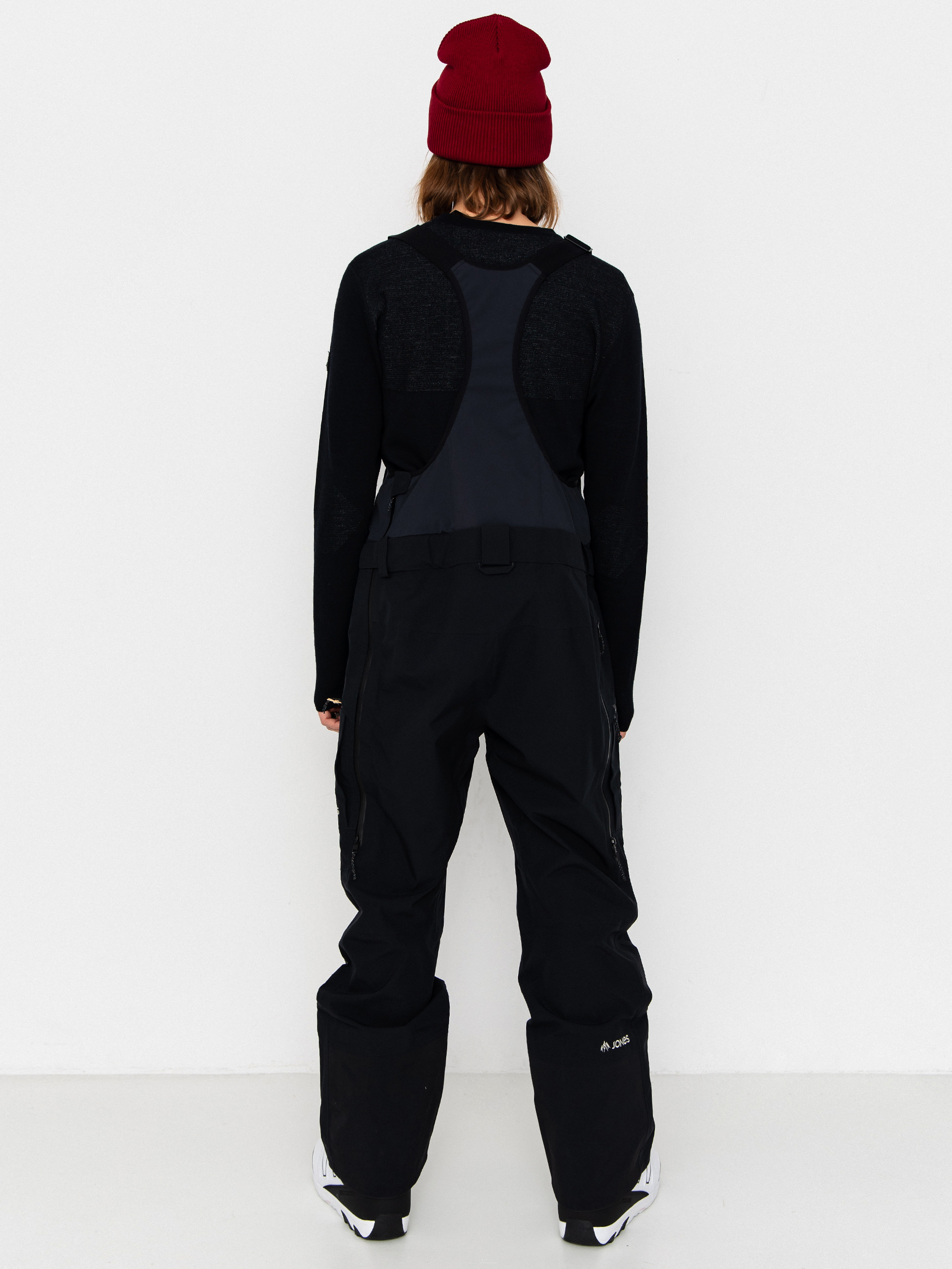 Pentru bărbați Pantaloni pentru snowboard Jones Snowboards Shralpinist Str Rec Bib (stealth black)