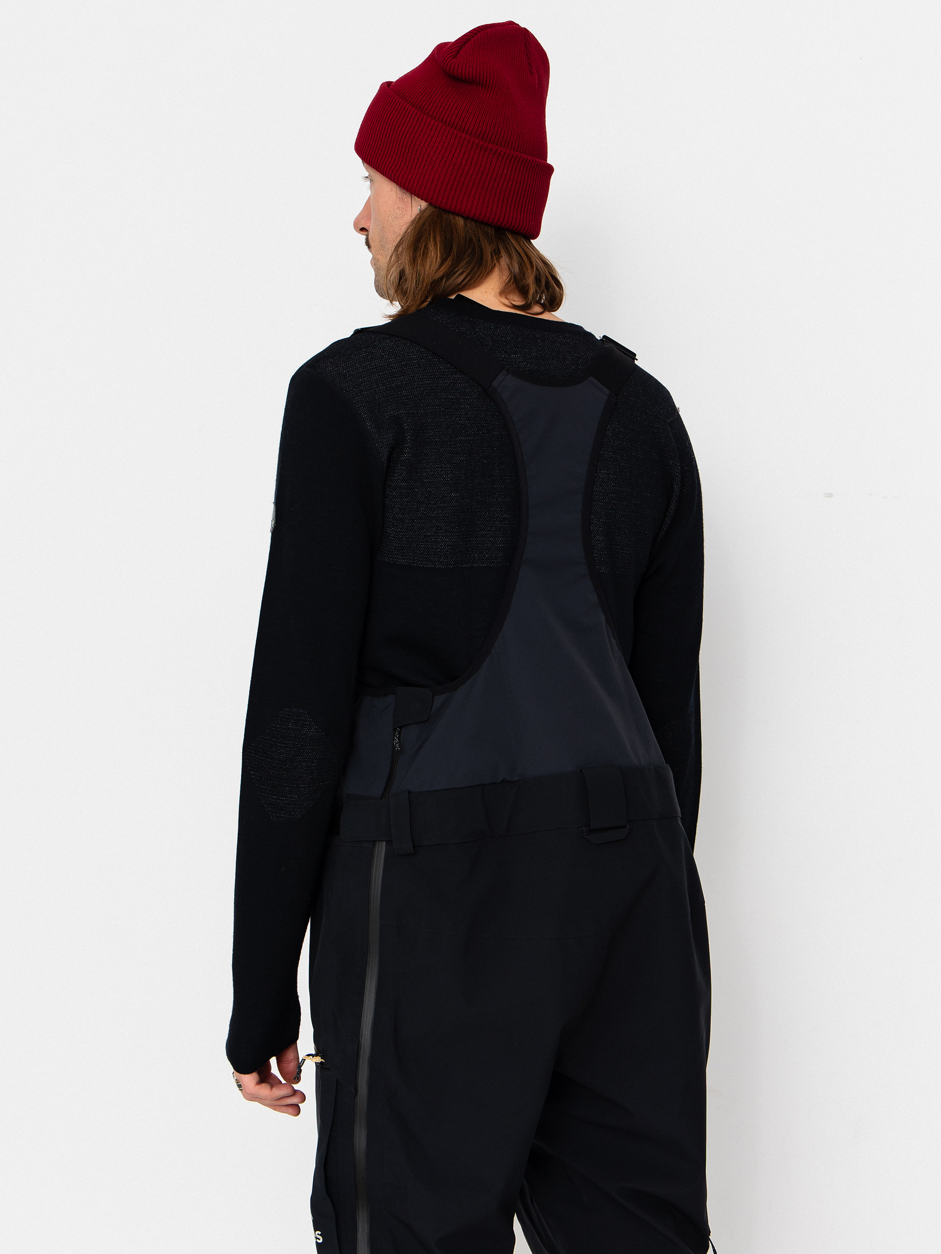 Pentru bărbați Pantaloni pentru snowboard Jones Snowboards Shralpinist Str Rec Bib (stealth black)