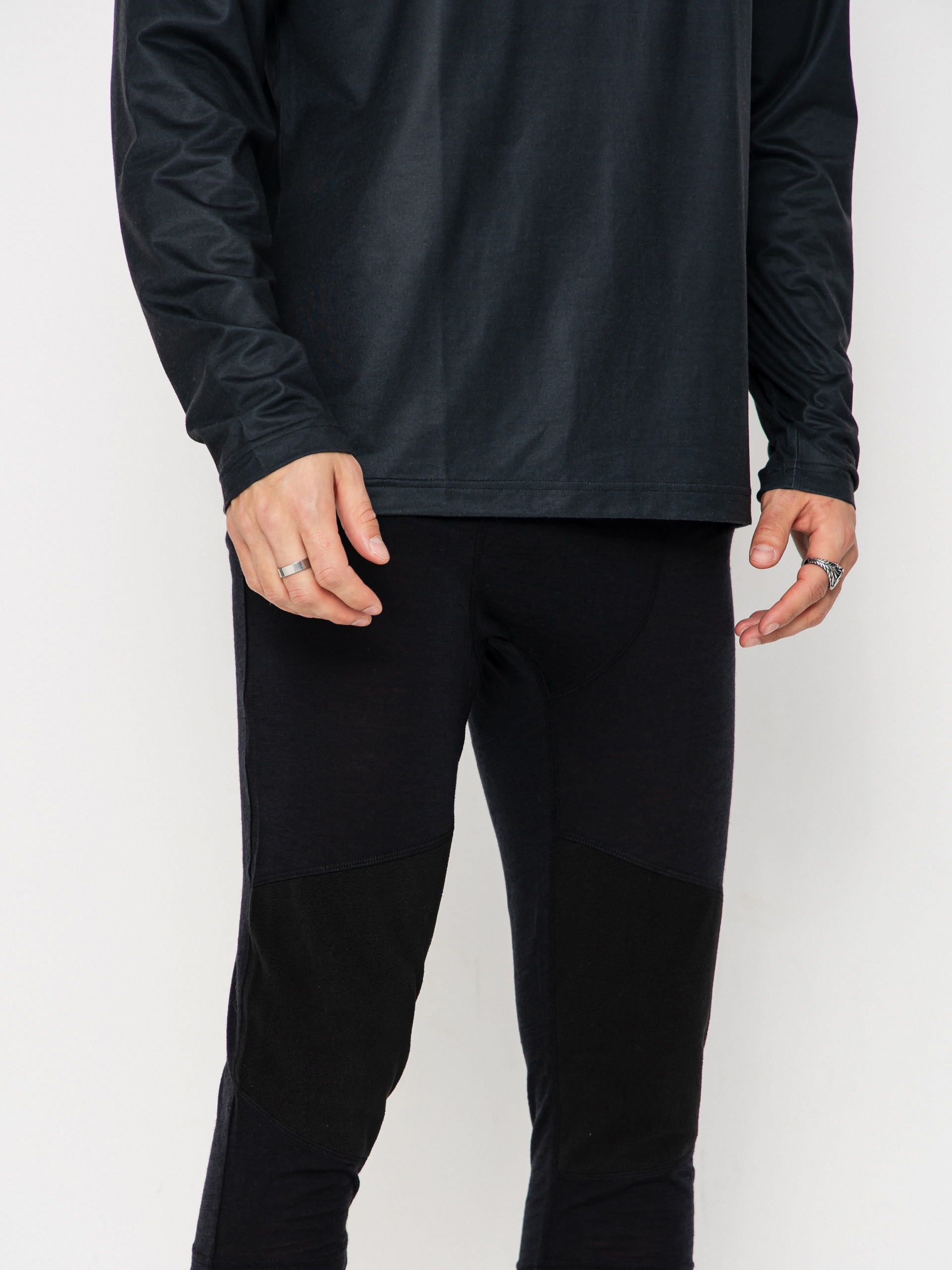 Pentru bărbați Colanți termici ThirtyTwo Ridelite Merino Knicker (black/black)