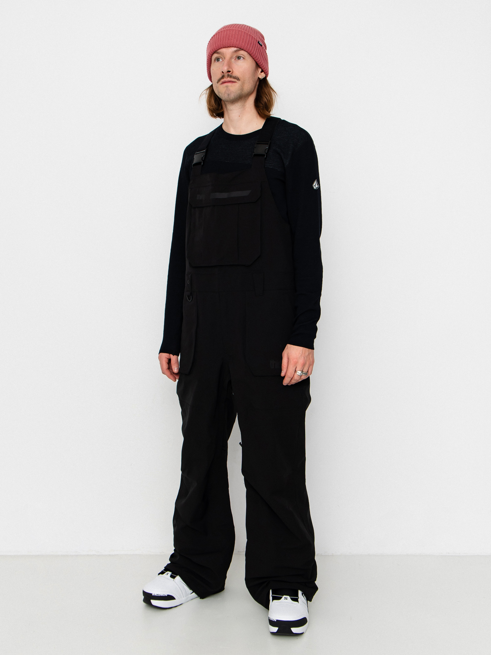 Pantaloni pentru snowboard ThirtyTwo Basement Bib (black)
