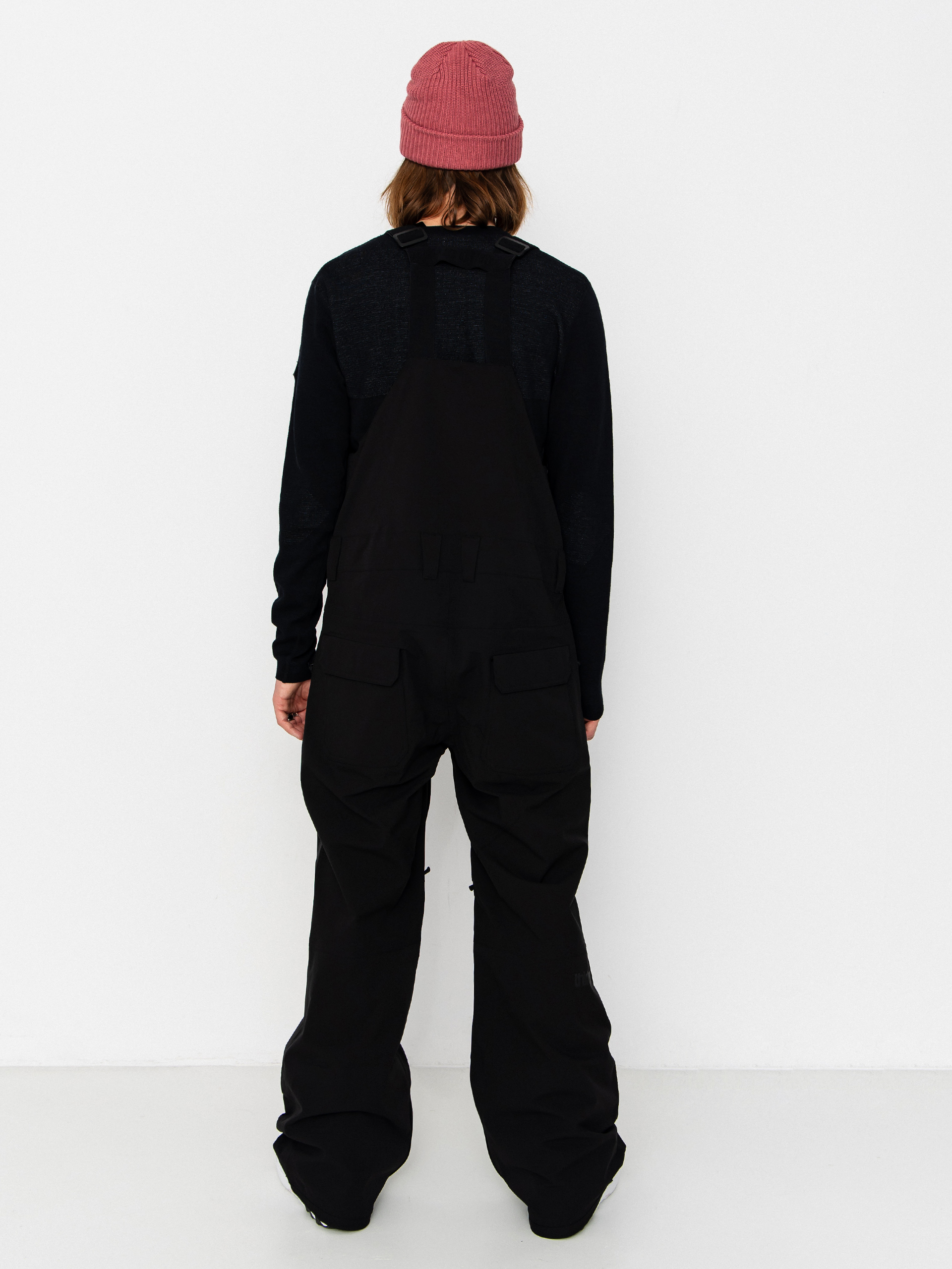 Pentru bărbați Pantaloni pentru snowboard ThirtyTwo Basement Bib (black)