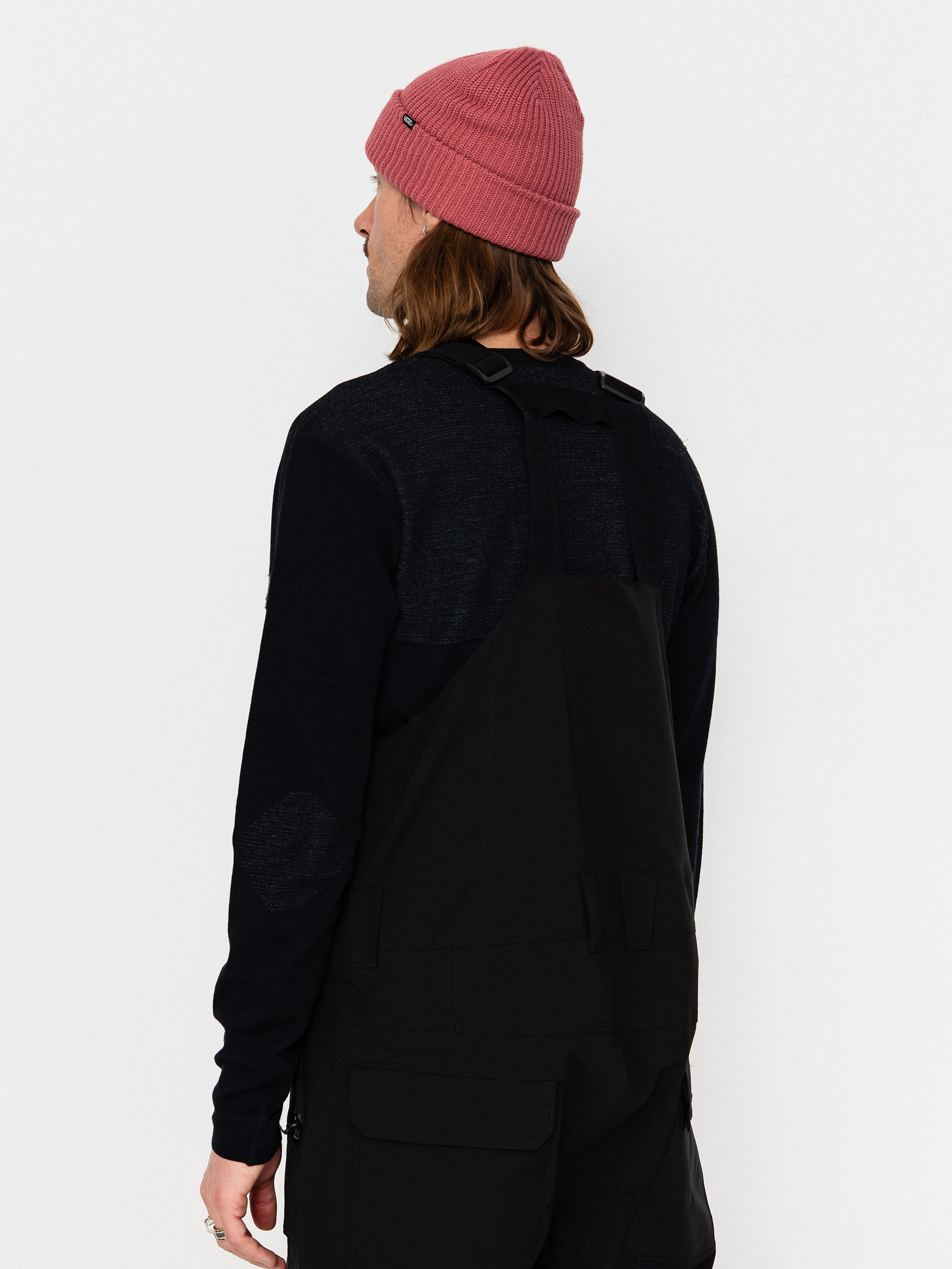 Pentru bărbați Pantaloni pentru snowboard ThirtyTwo Basement Bib (black)