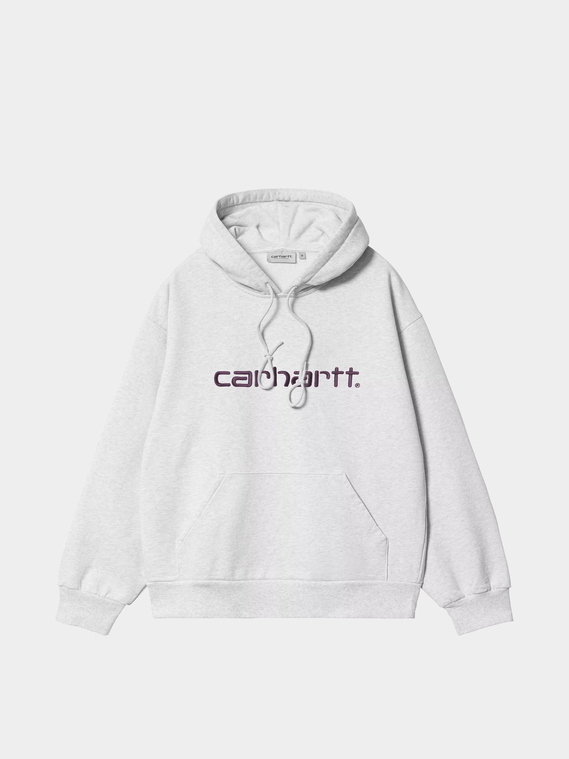Hanorac cu glugă Carhartt WIP Carhartt HD (ash heather/cozy purple)