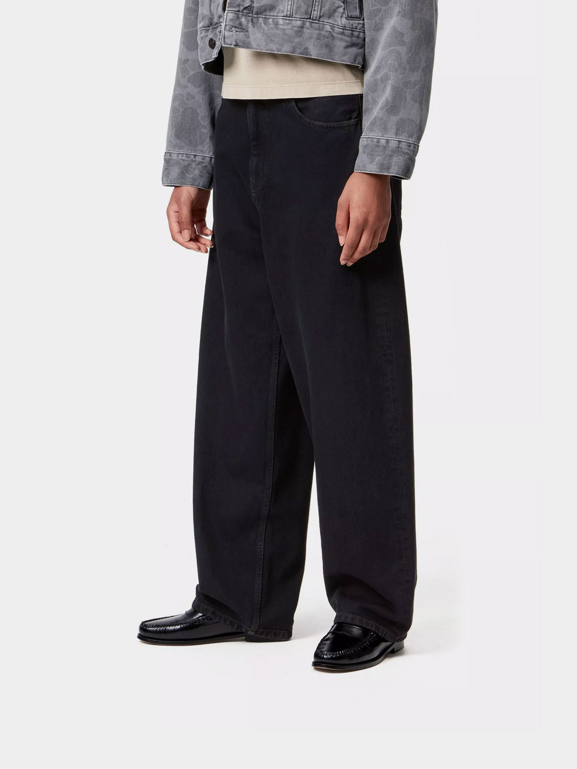 Pantaloni Carhartt WIP Brandon Wmn (black/stone washed)