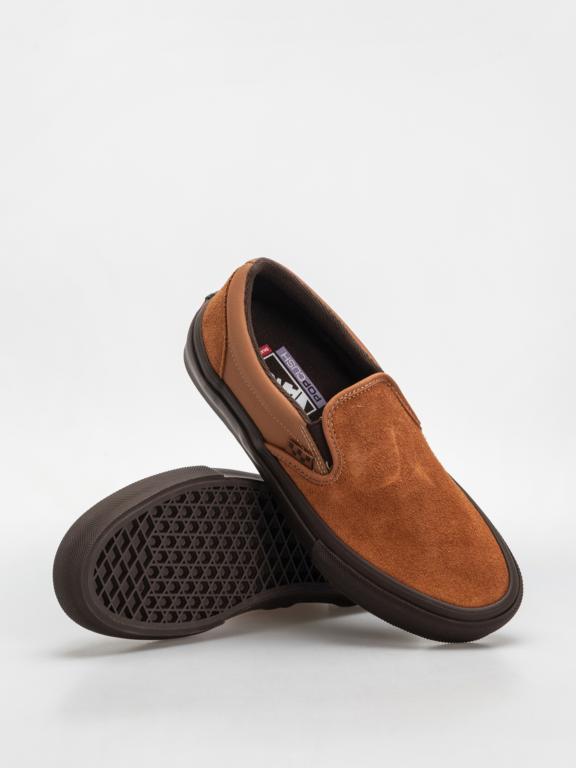 Pantofi Vans Skate Slip On (brown/gum)