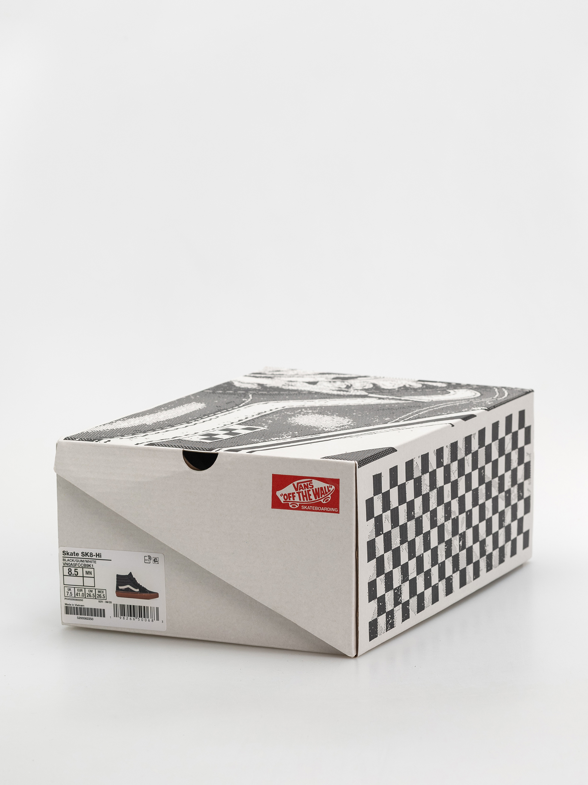 Pantofi Vans Skate Sk8 Hi (black/gum/white)