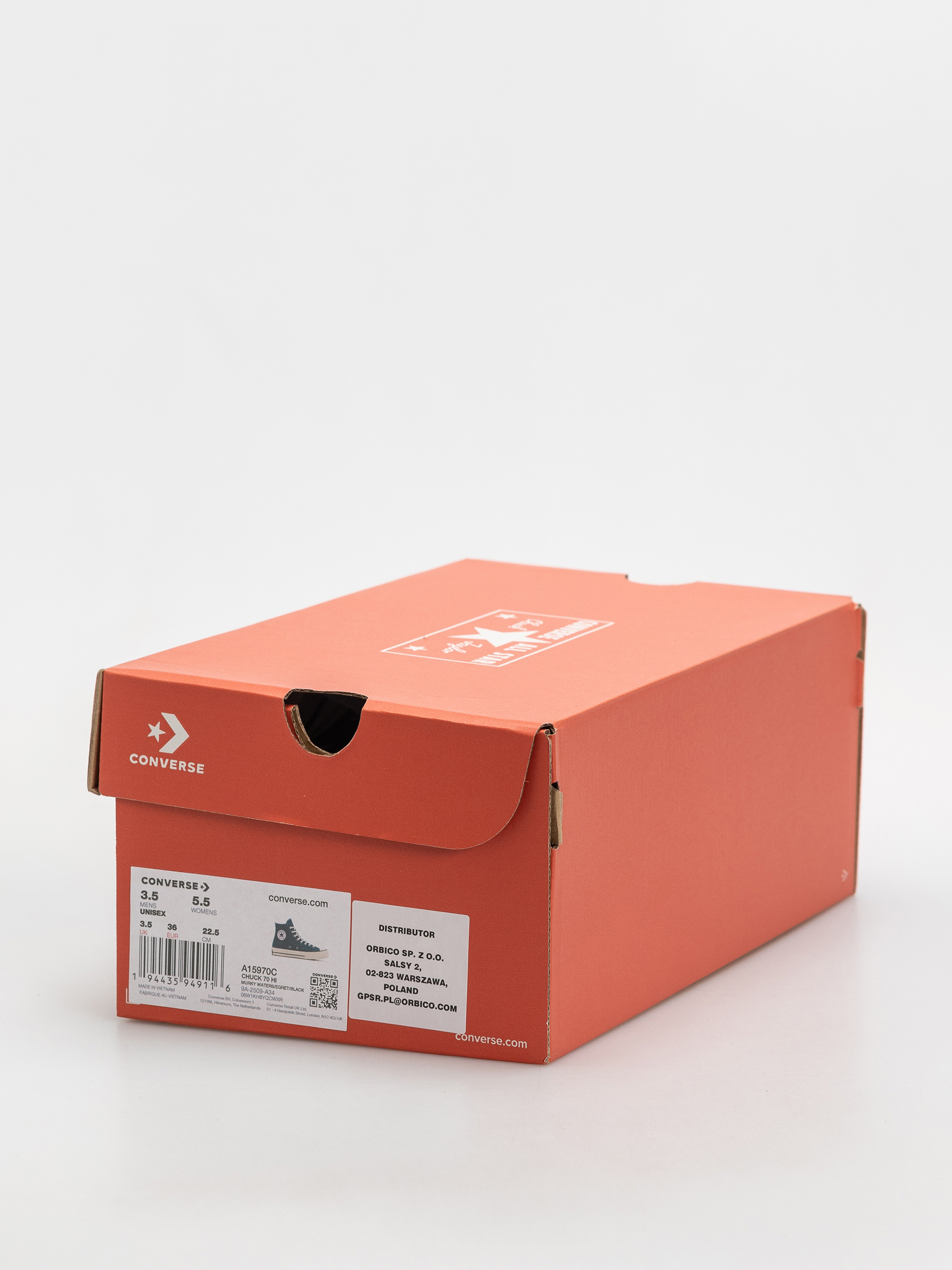 Teniși Converse Chuck 70 Hi (murky waters/egret/black)