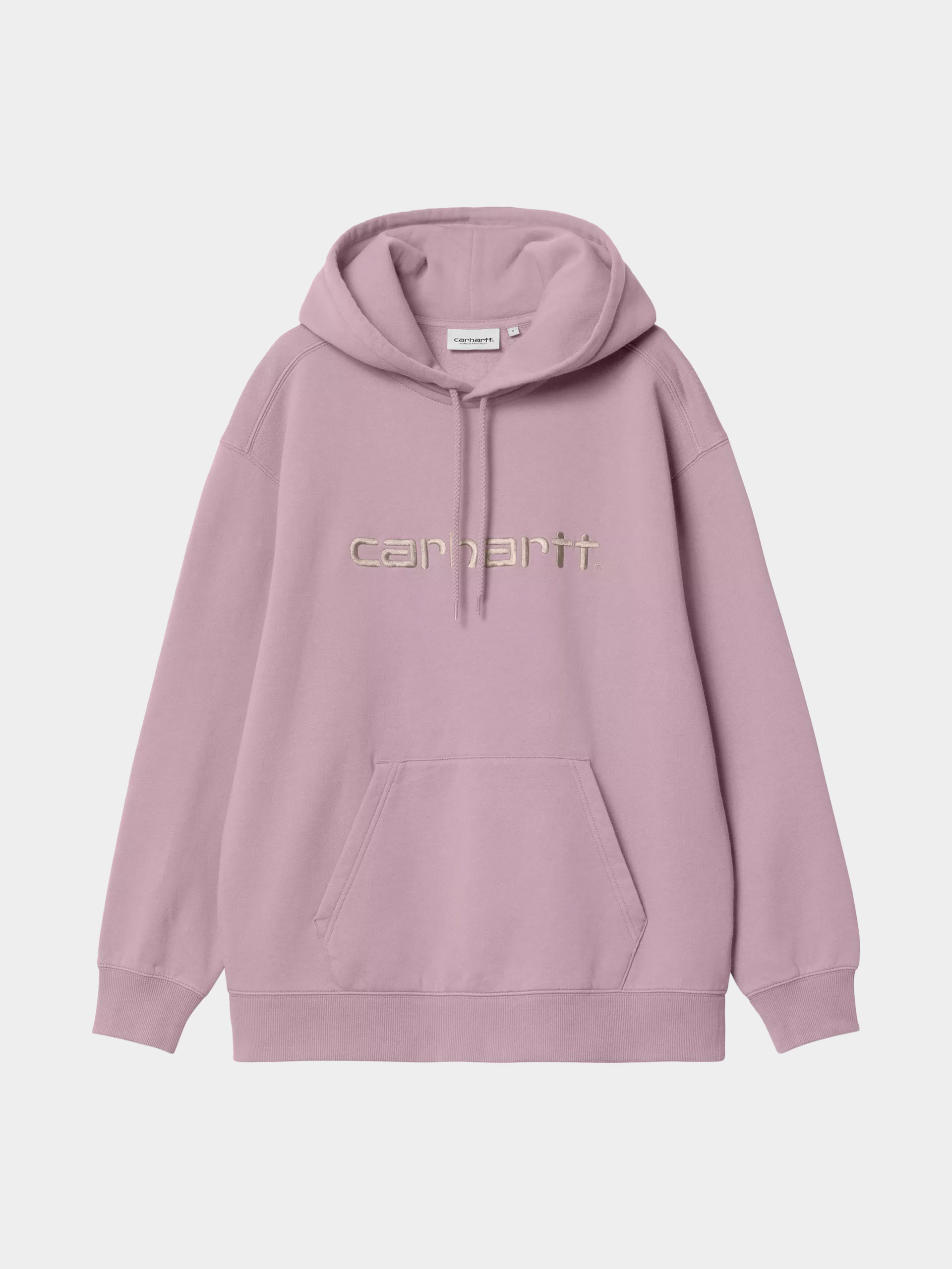 Hanorac cu glugă Carhartt WIP Carhartt HD Wmn (gentle pink/cinnerus)