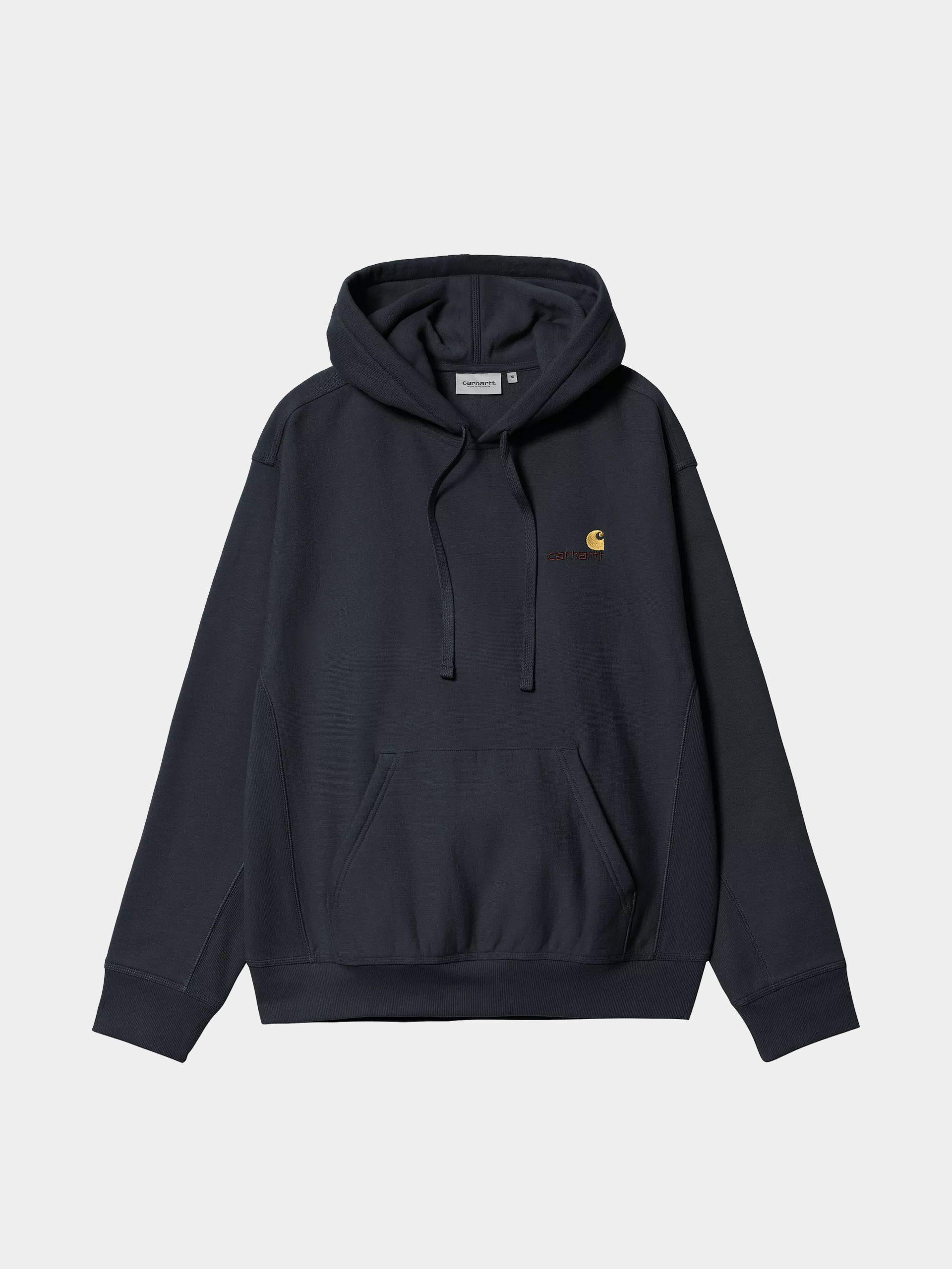 Hanorac cu glugă Carhartt WIP American Script HD (deep night)