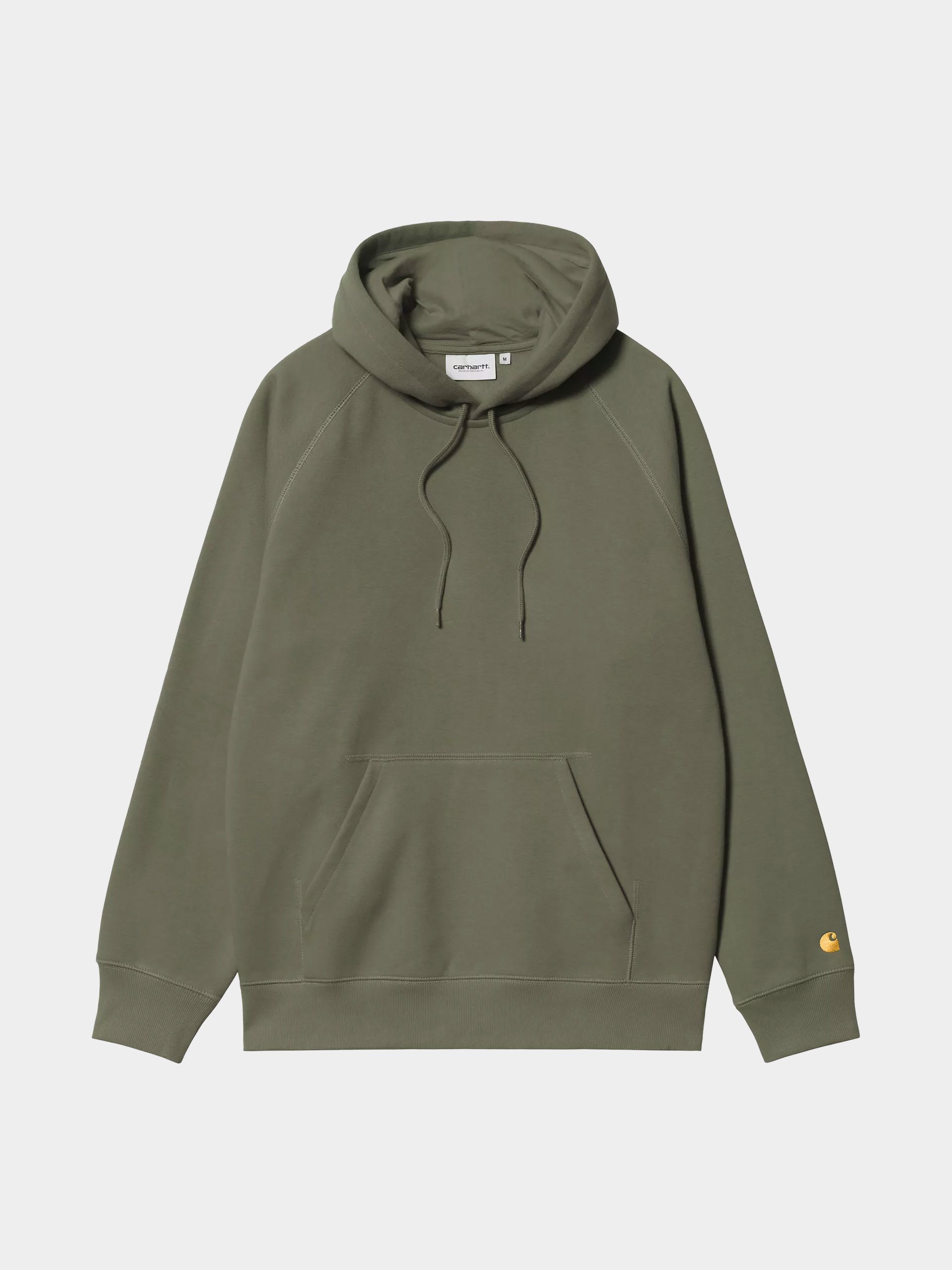 Hanorac cu glugu0103 Carhartt WIP Chase HD (leaf/gold)