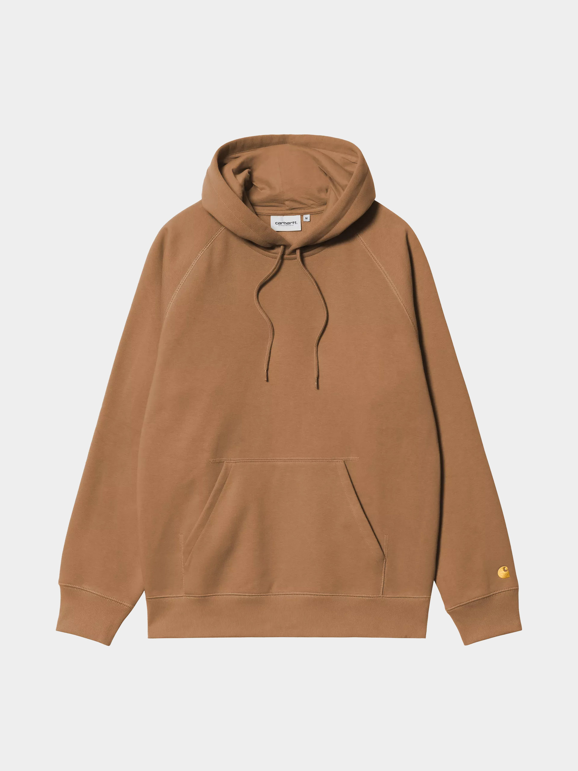 Hanorac cu glugă Carhartt WIP Chase HD (hamilton brown/gold)