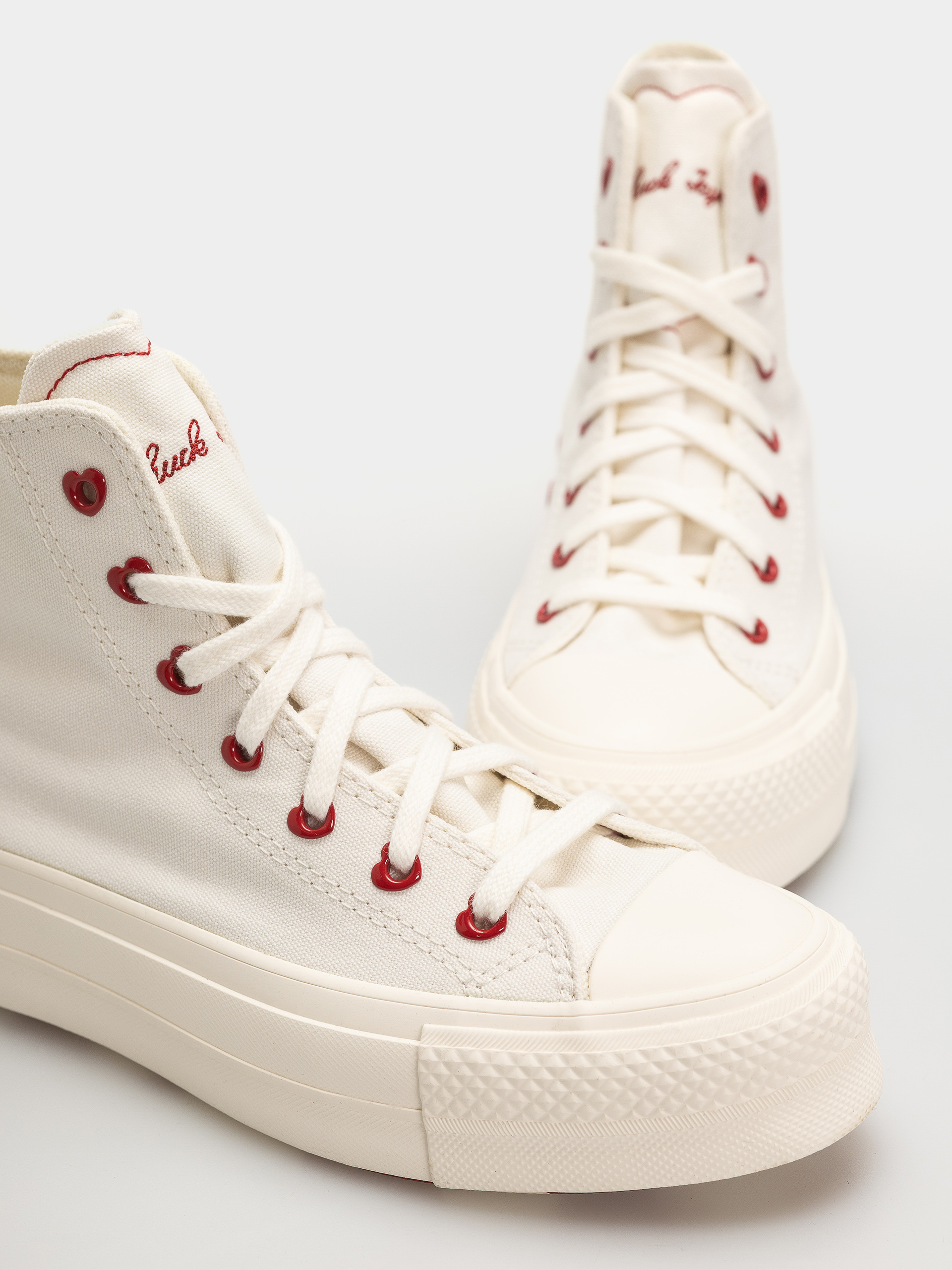 Teniși Converse Chuck Taylor All Star Lift Hi Wmn (vintage white/egret)