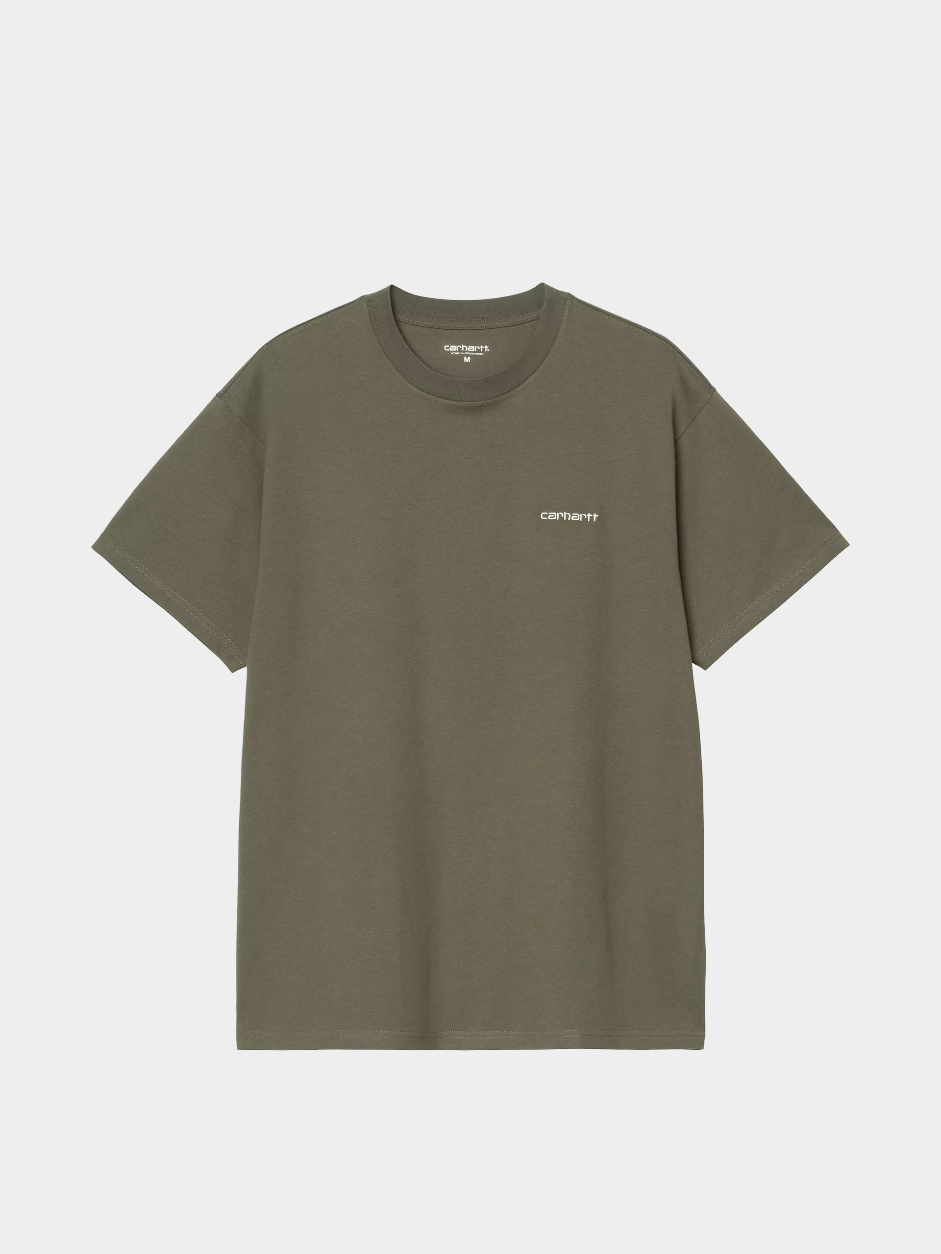 Tricou Carhartt WIP Script Embroidery (leaf/white)