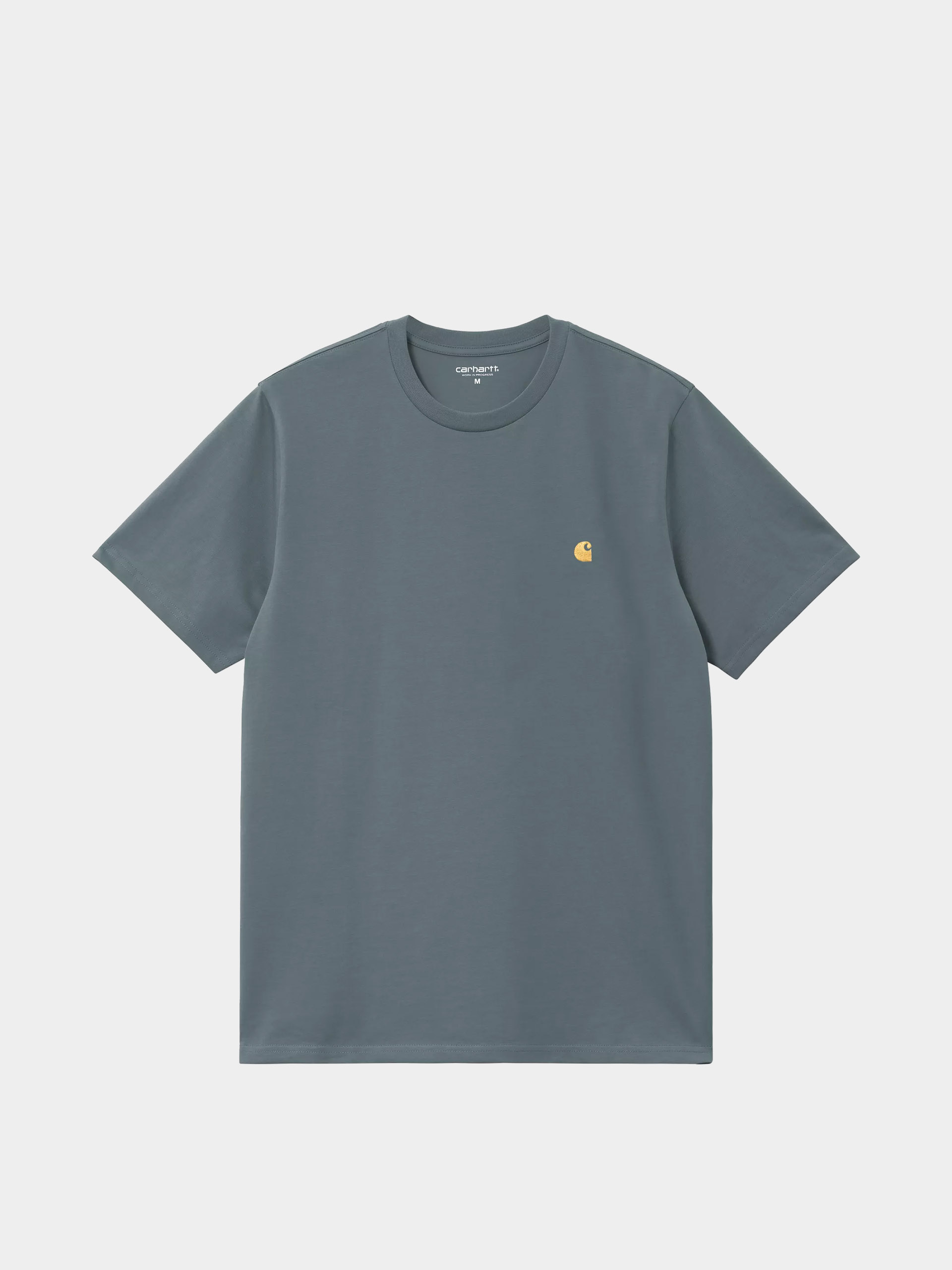 Tricou Carhartt WIP Chase (cozy blue/gold)