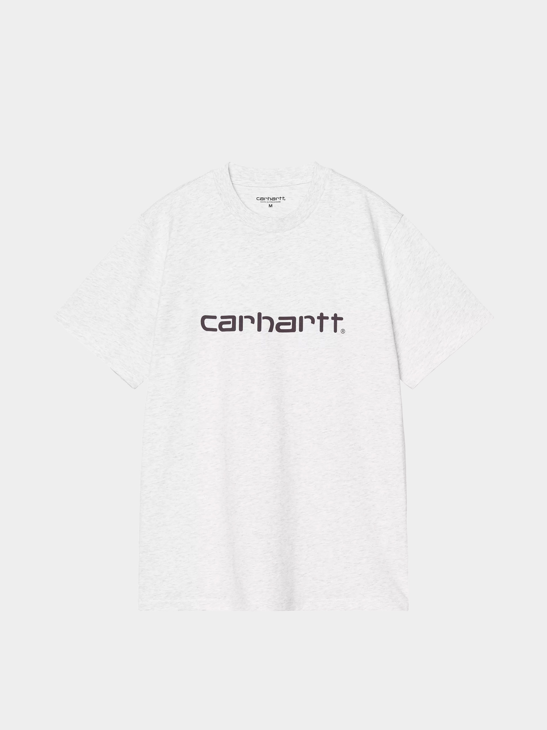 Tricou Carhartt WIP Script (ash heather/cozy purple)