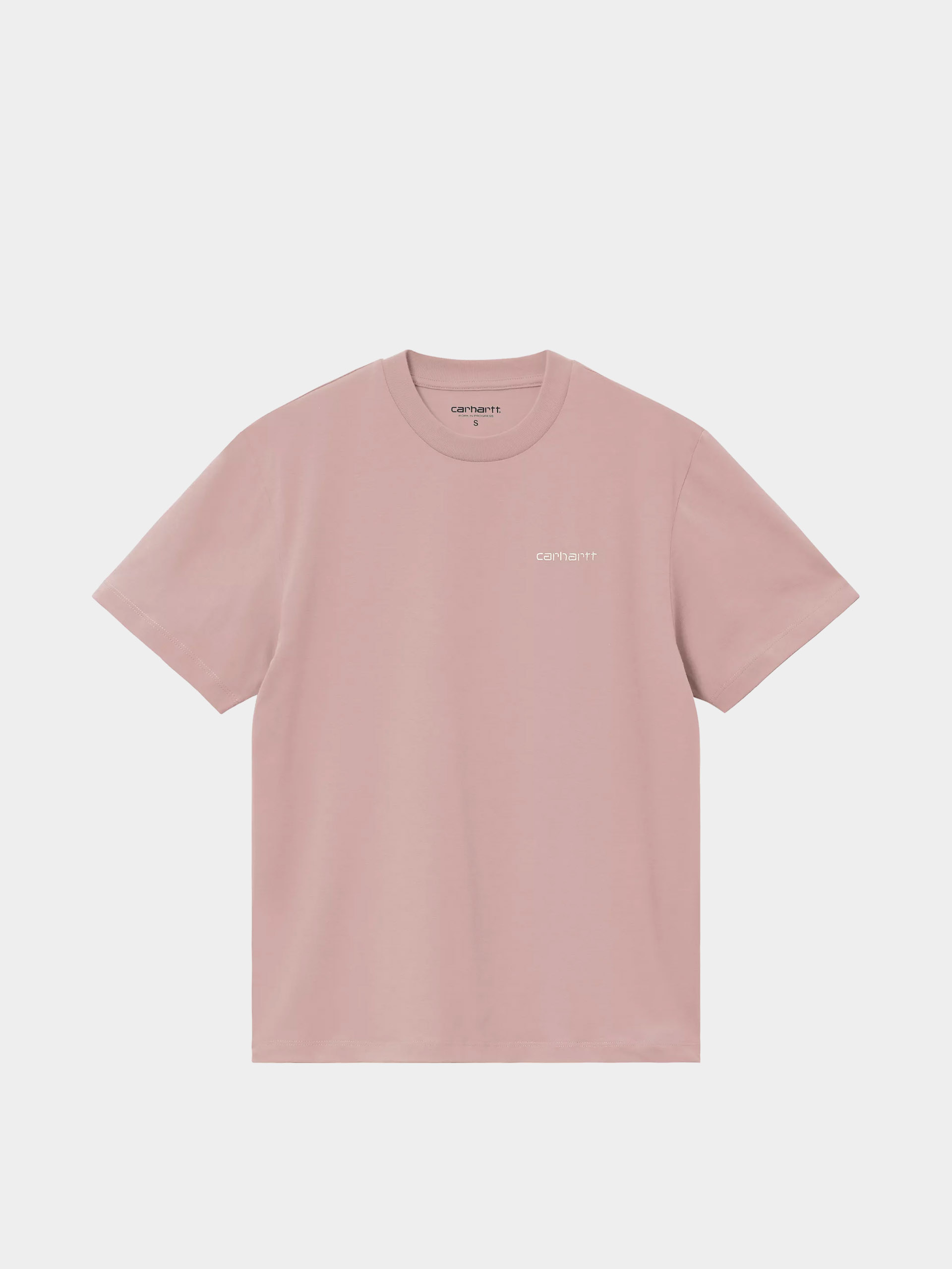 Tricou Carhartt WIP Script Embroidery Wmn (gentle pink/cinnerus)