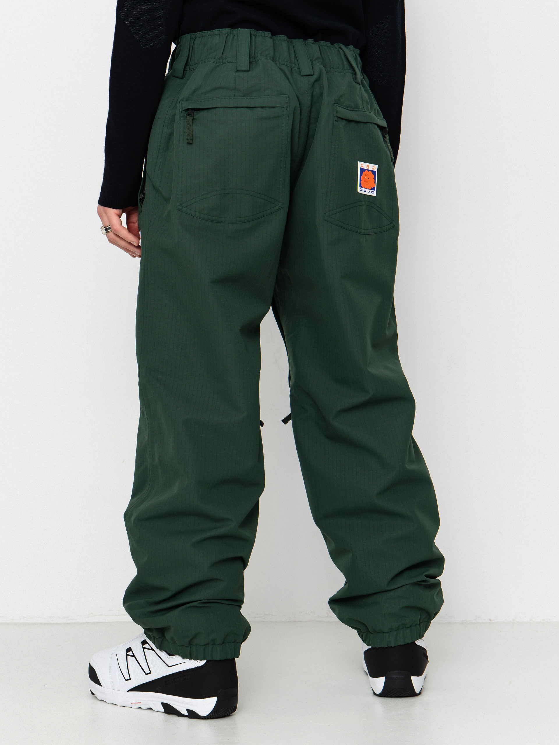 Pentru bărbați Pantaloni pentru snowboard 686 Dojo (moss green ripstop)