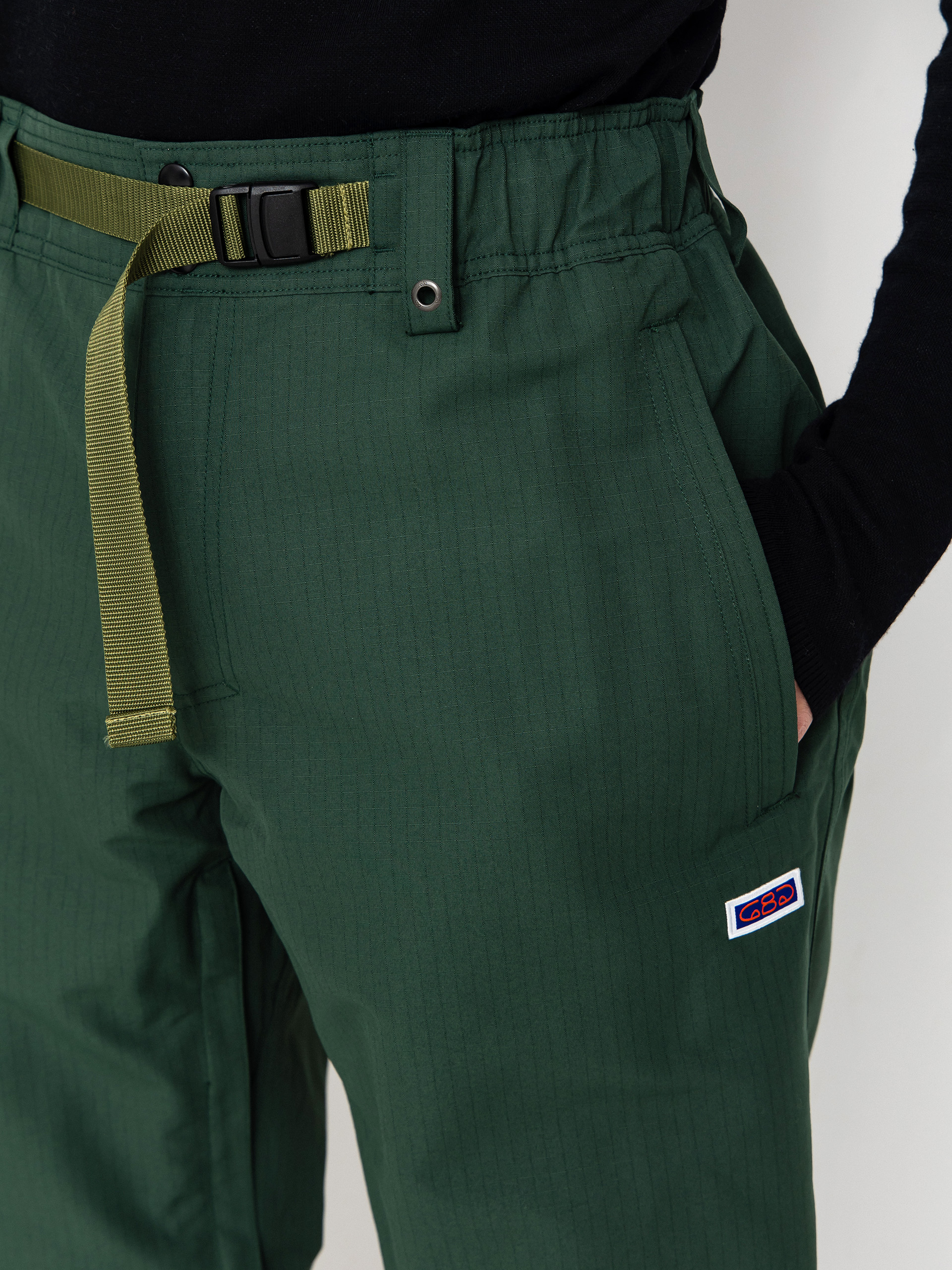 Pentru bărbați Pantaloni pentru snowboard 686 Dojo (moss green ripstop)