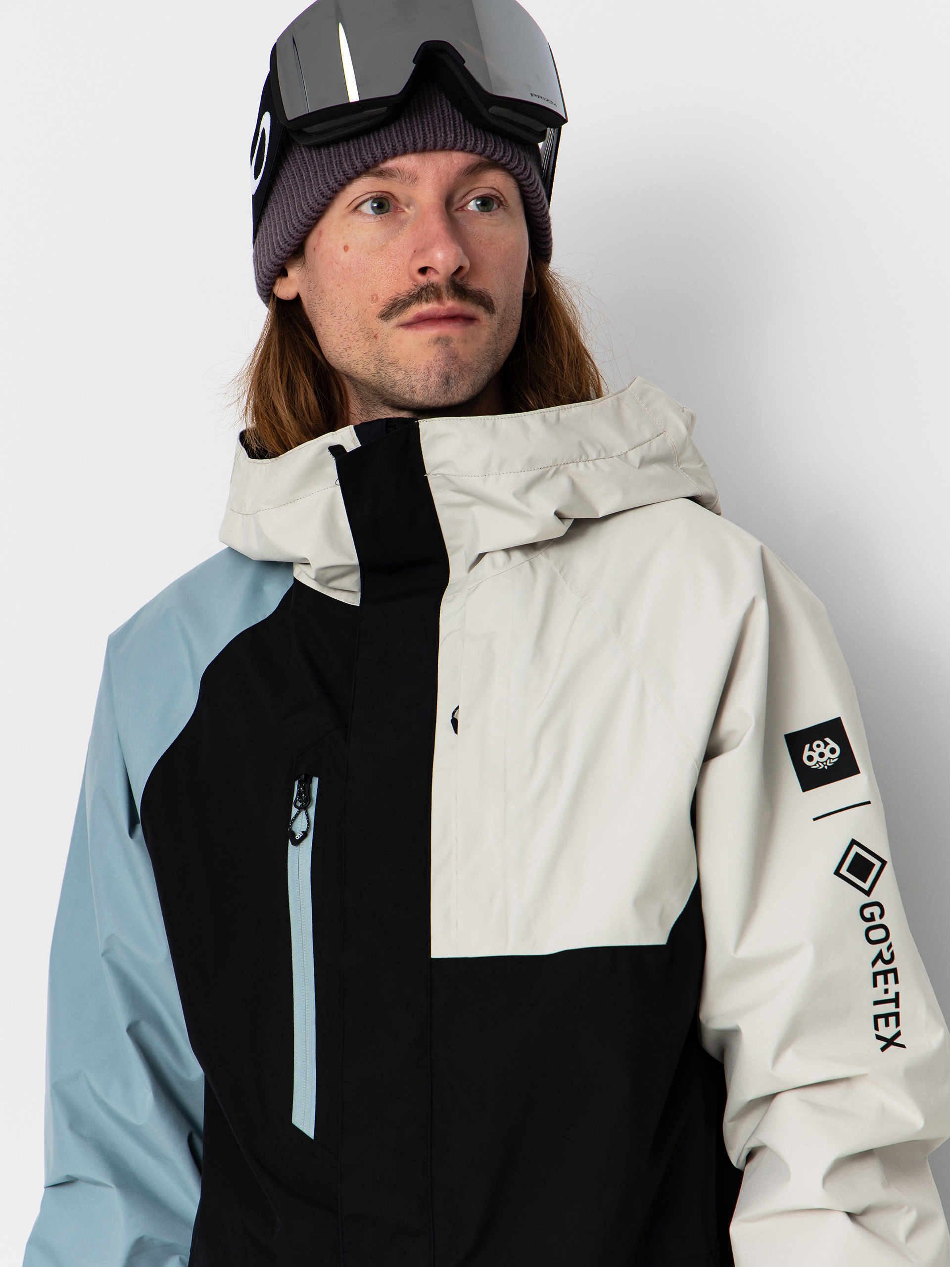 Pentru bărbați Geacă de snowboard 686 Gore-TeX Core (limestone colorblock)
