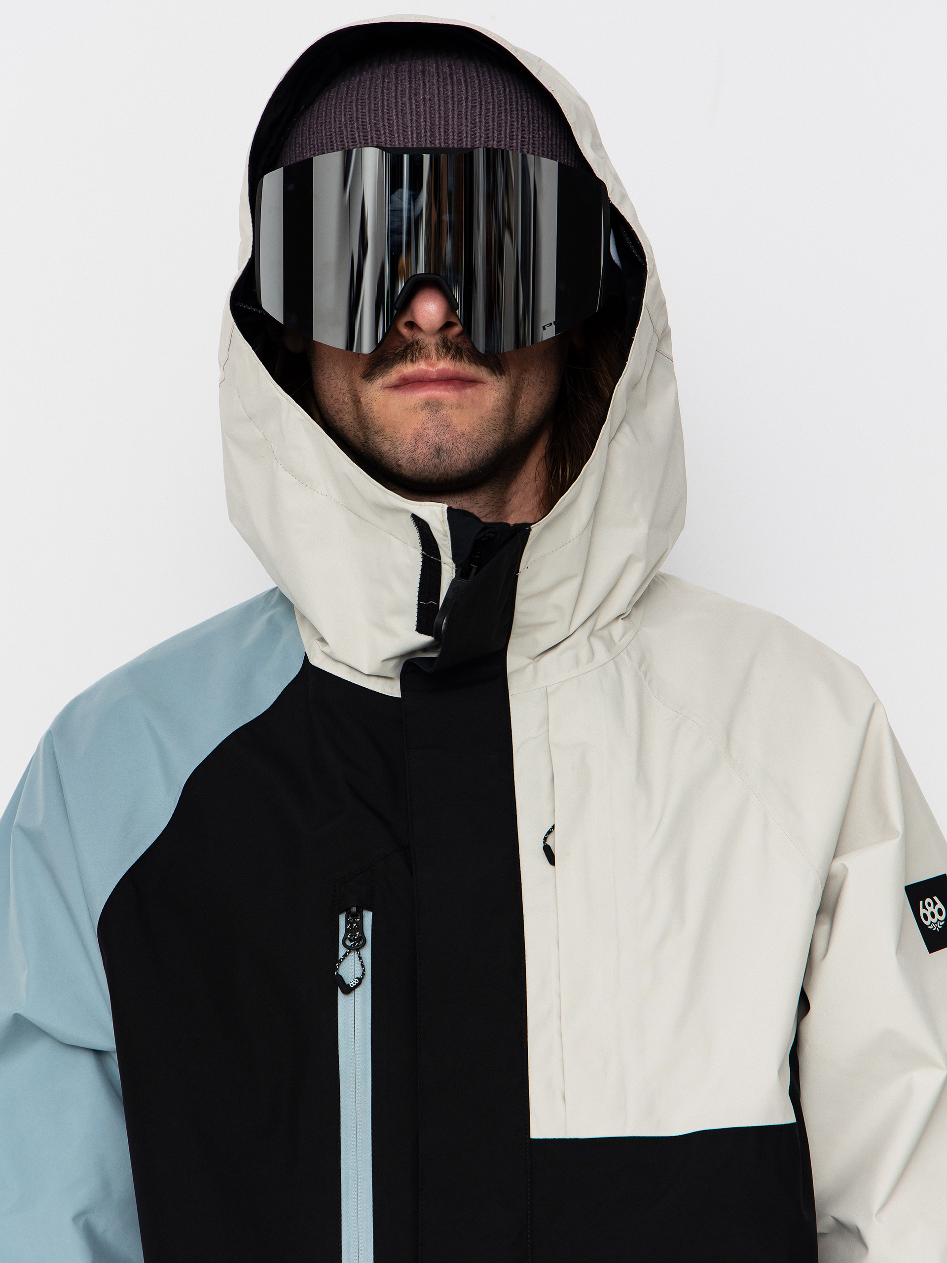 Pentru bărbați Geacă de snowboard 686 Gore-TeX Core (limestone colorblock)