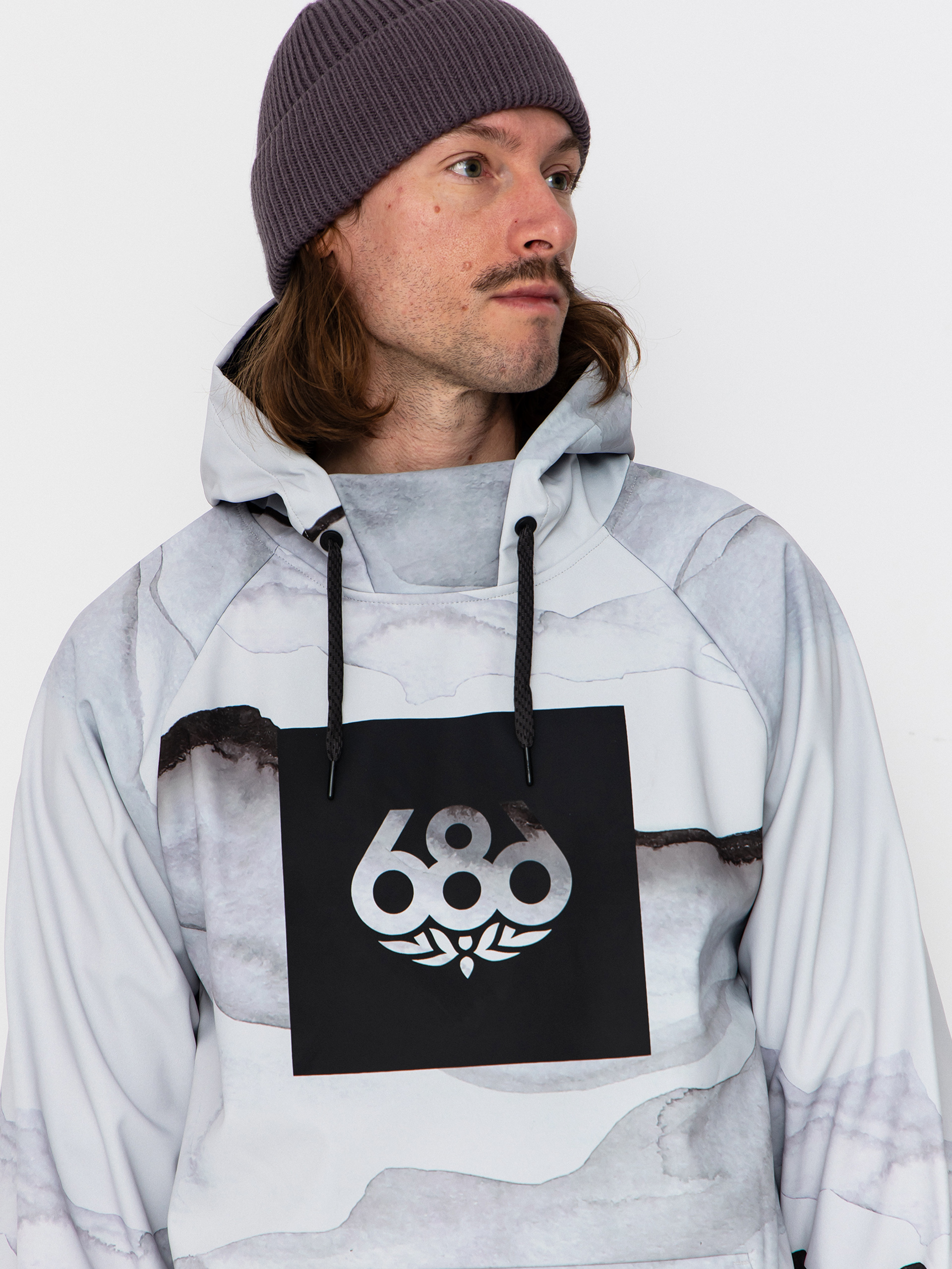 Pentru bărbați Hanorac termic 686 Waterproof HD (smoke mountain print)