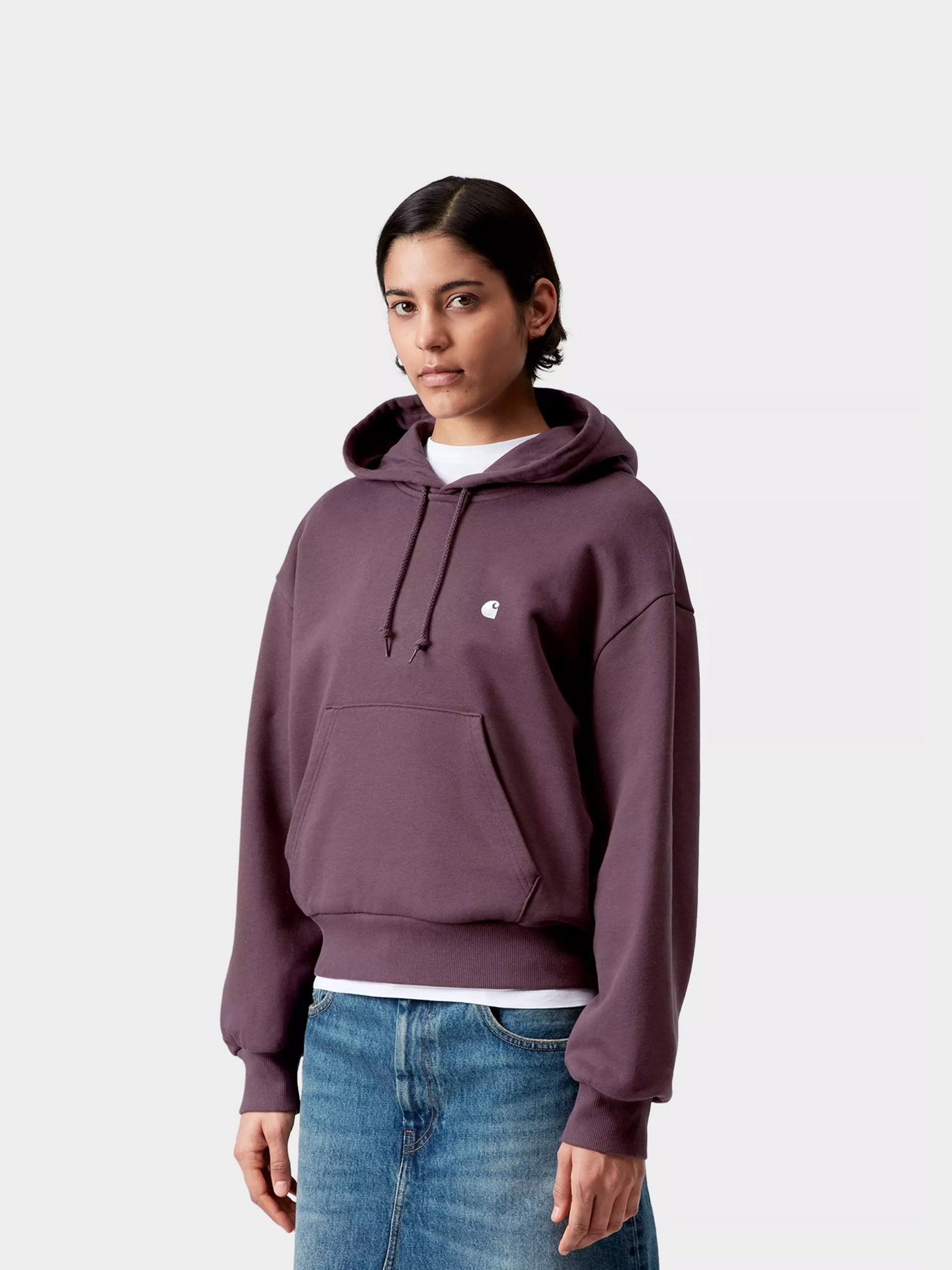 Hanorac cu glugu0103 Carhartt WIP Casey HD Wmn (cozy purple/silver)