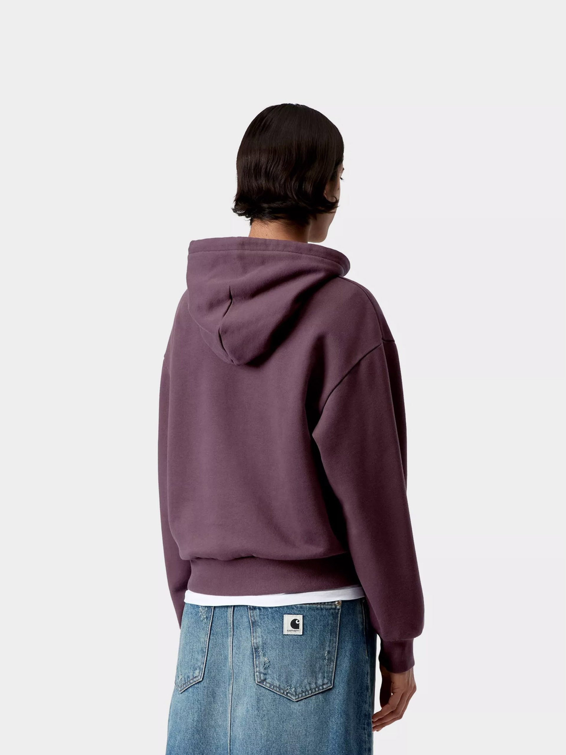 Hanorac cu glugă Carhartt WIP Casey HD Wmn (cozy purple/silver)