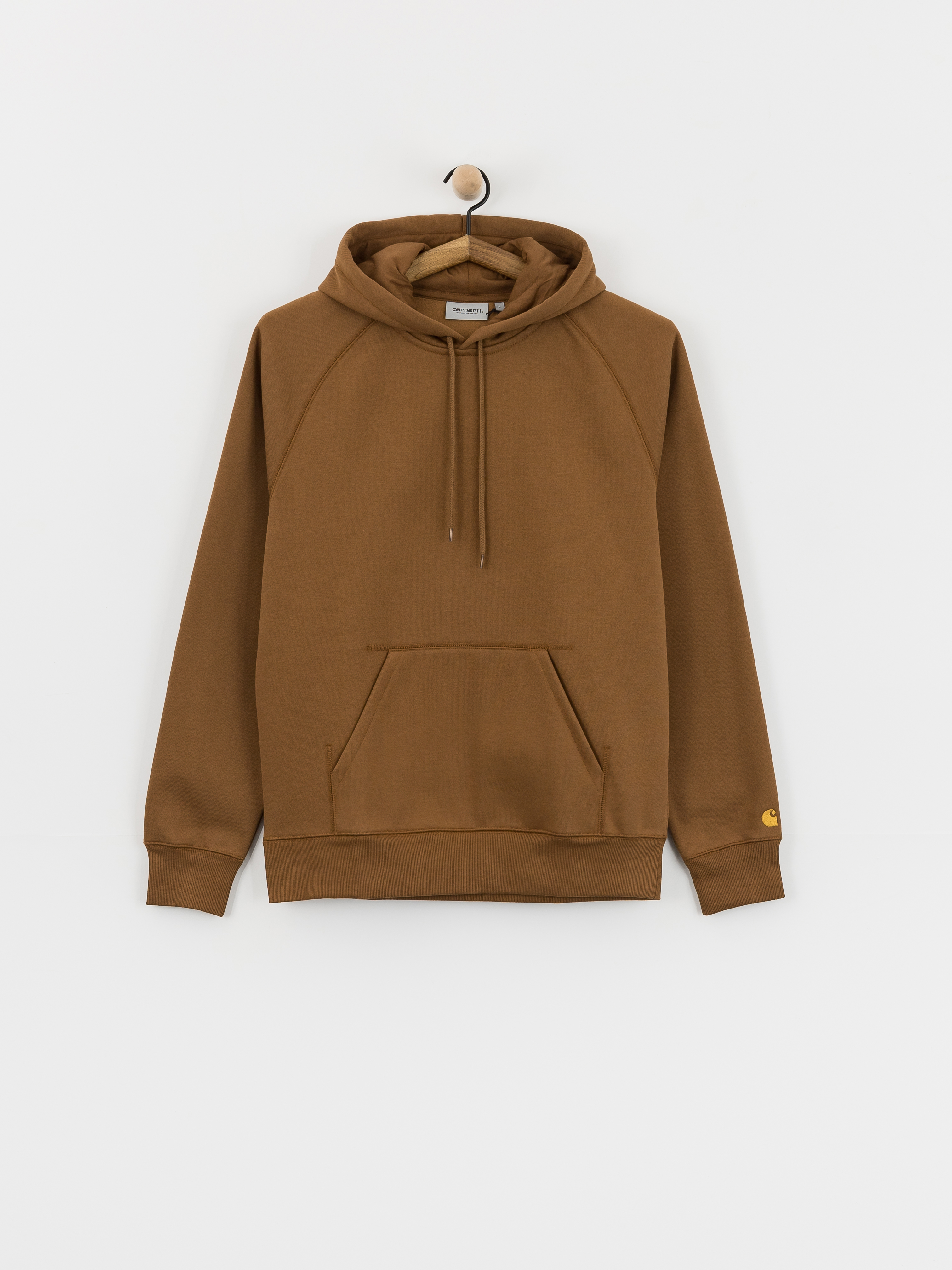 Hanorac cu glugă Carhartt WIP Chase HD (hamilton brown/gold)