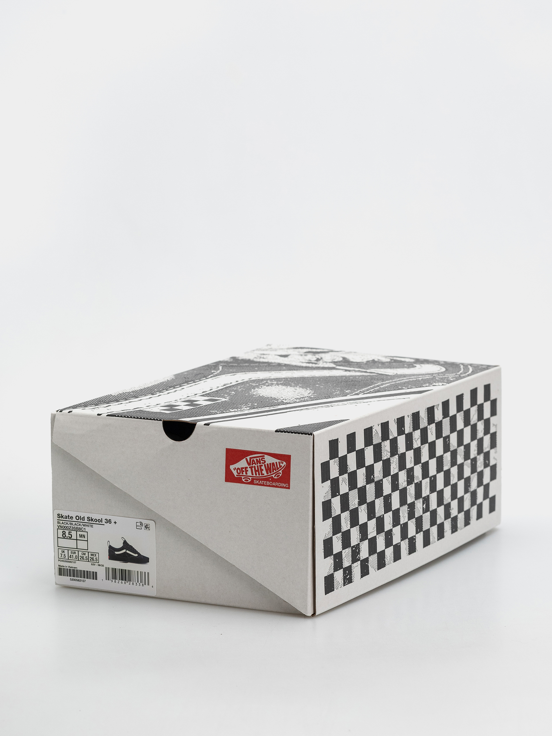 Pantofi Vans Skate Old Skool 36 + (black/black/whi)